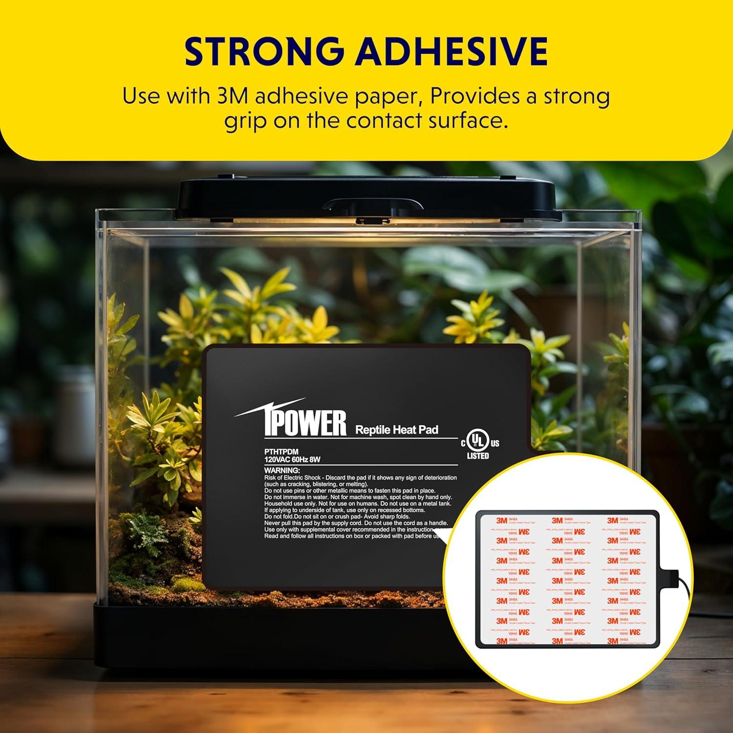 Almohadilla Térmica para Reptiles iPower 15x20 cm Calentador