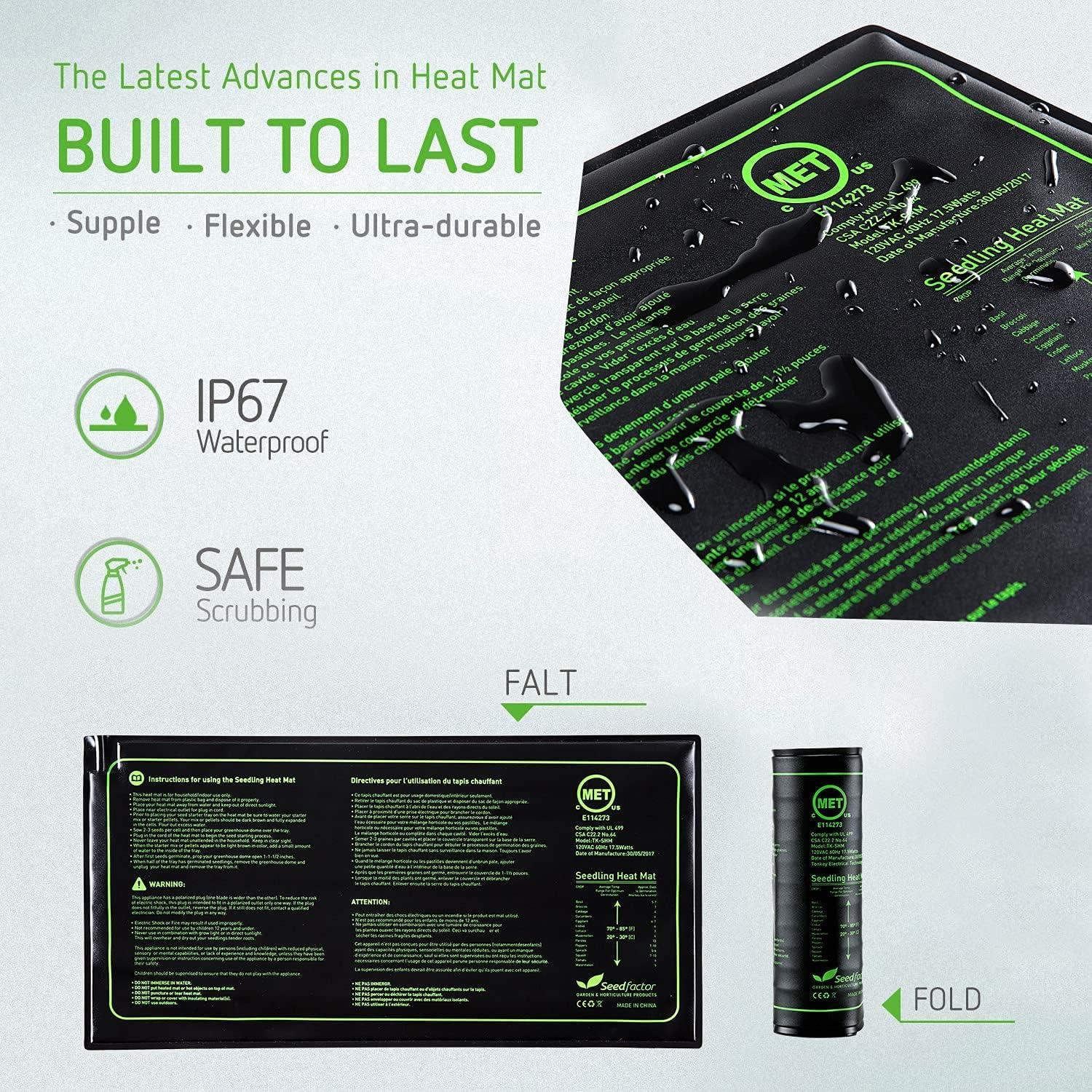 Almohadilla Térmica Seedfactor 25.4x50.8cm 2 Unidades