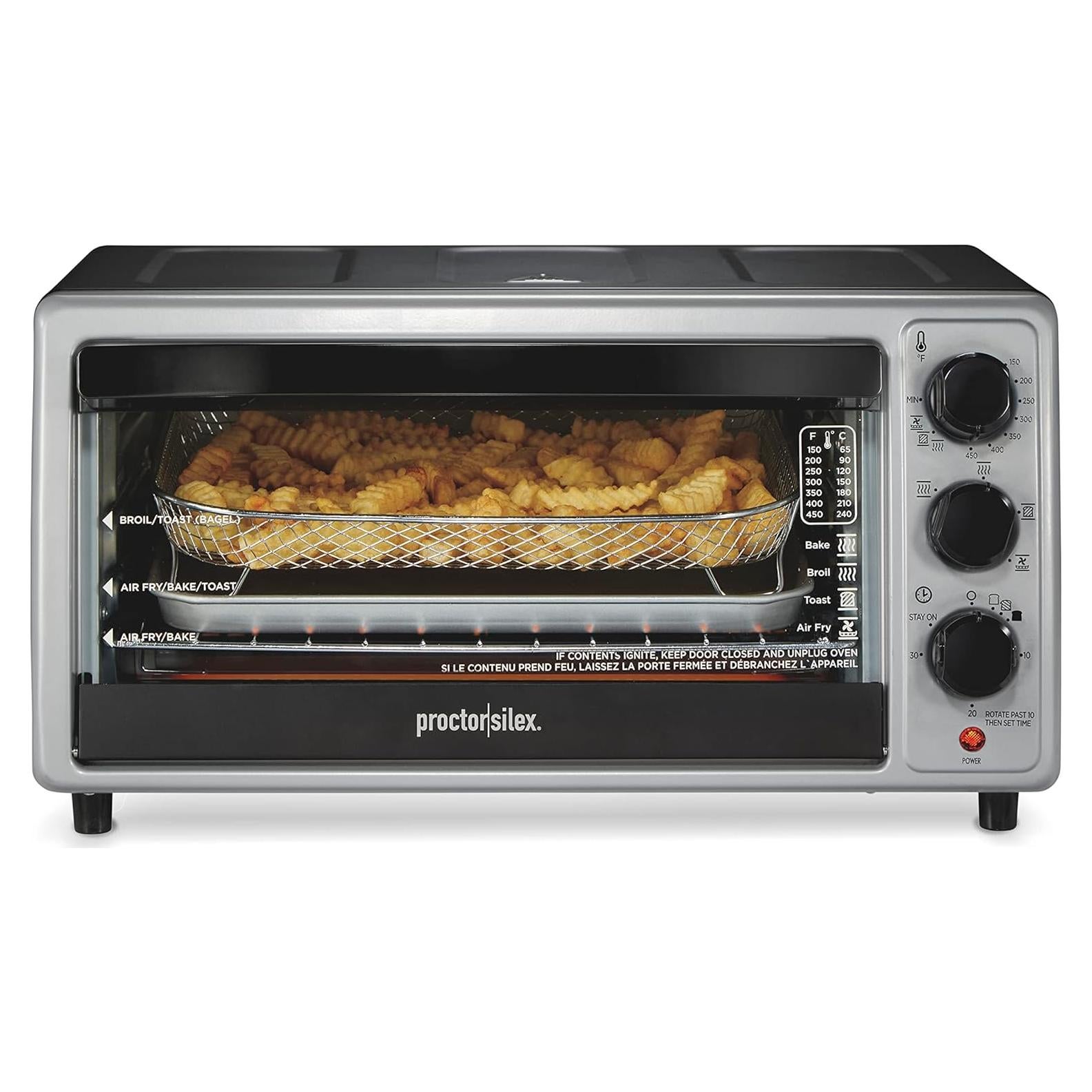 Horno Tostador Proctor Silex Simply Crisp 6 Rebanadas Negro