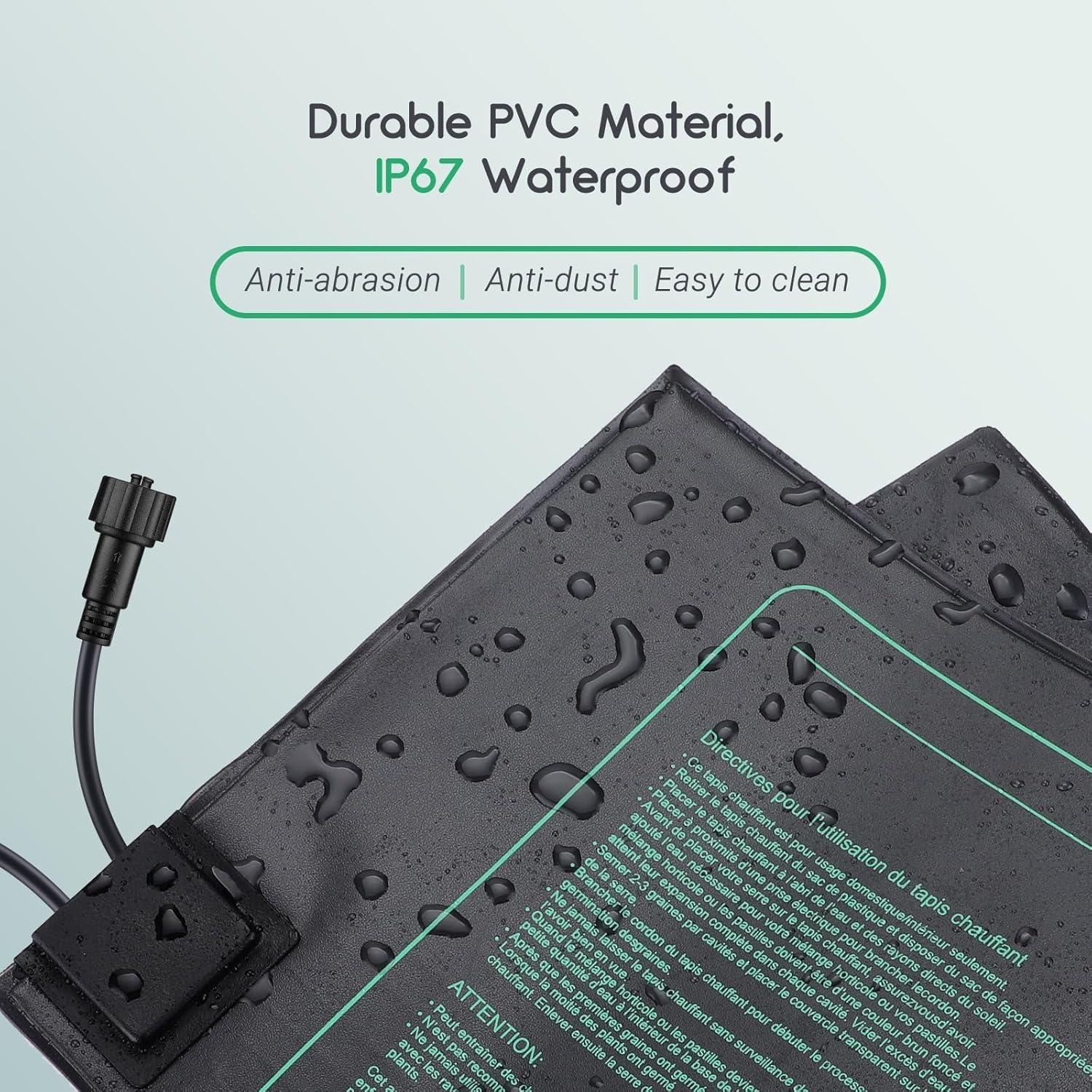 Alfombrillas Térmicas para Plántulas LUXBIRD 4 Pzas 25.4x52.7cm
