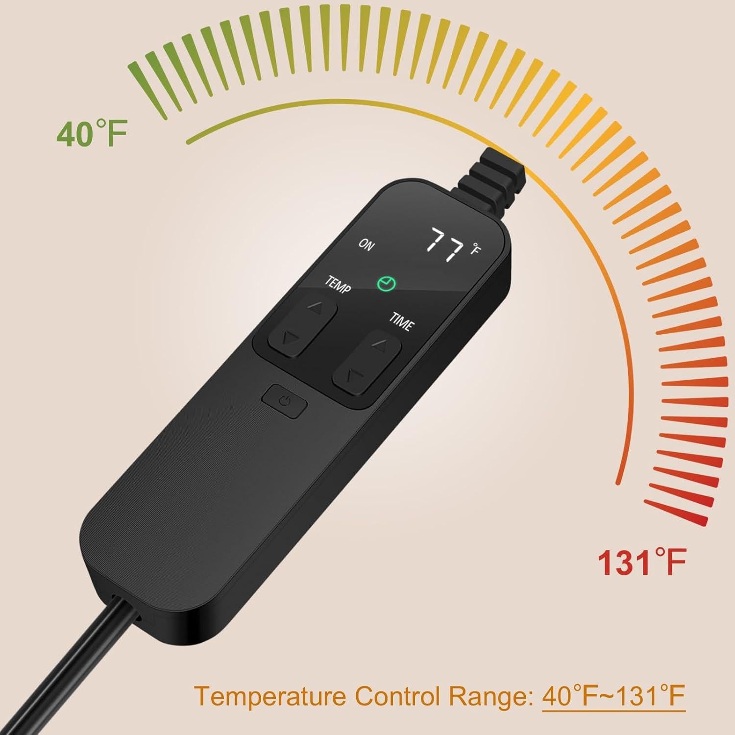Almohadilla de Calentamiento para Reptiles Pymeter 20x30 cm con Termostato PID
