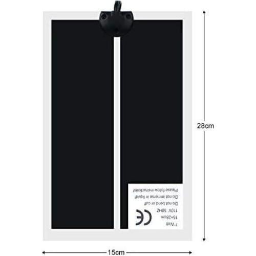 Alfombrilla Térmica Forliver 7W 15x28 cm para Reptiles y Anfibios