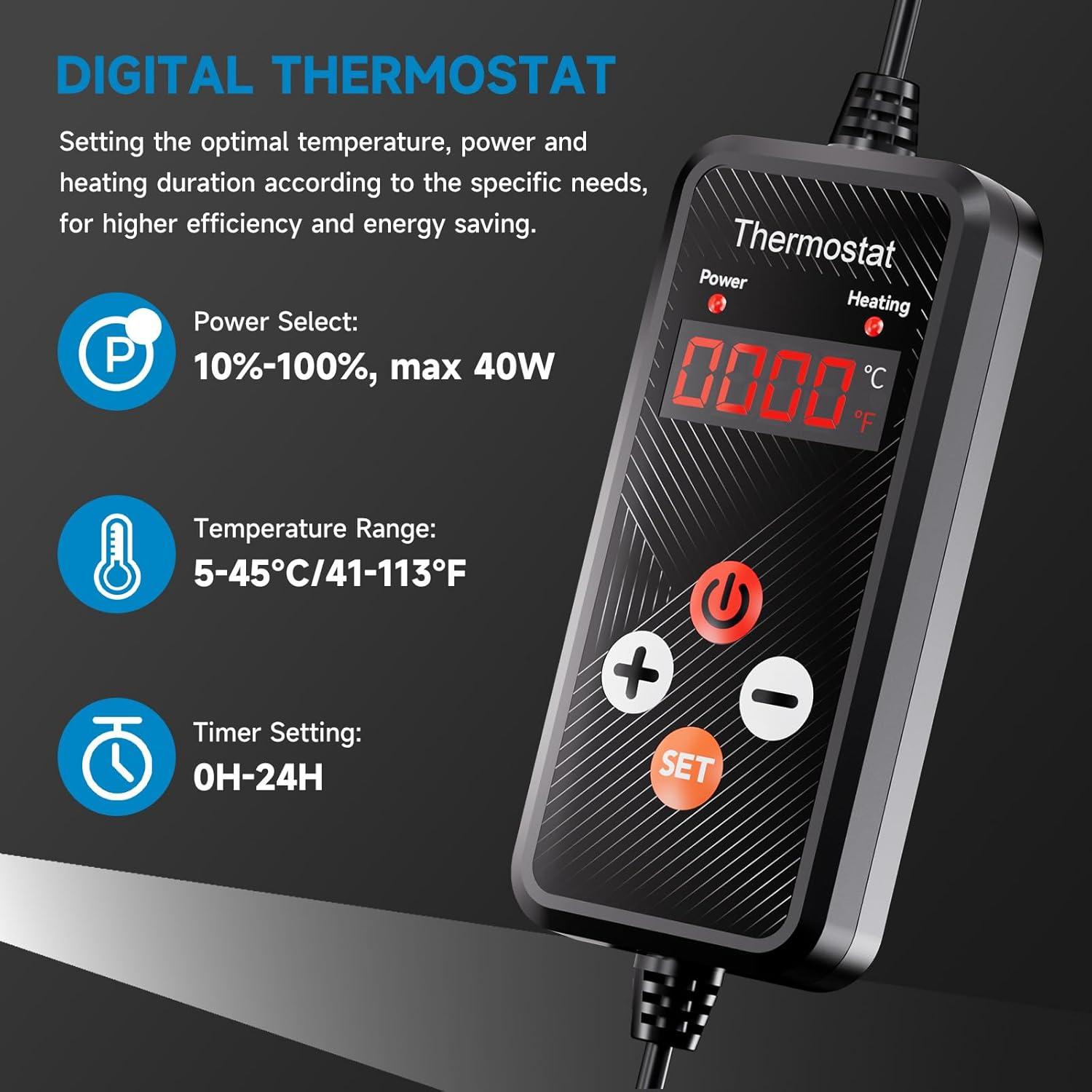 Almohadilla Térmica para Plántulas Hon&Guan 25.4x52.7cm 2 Paquetes