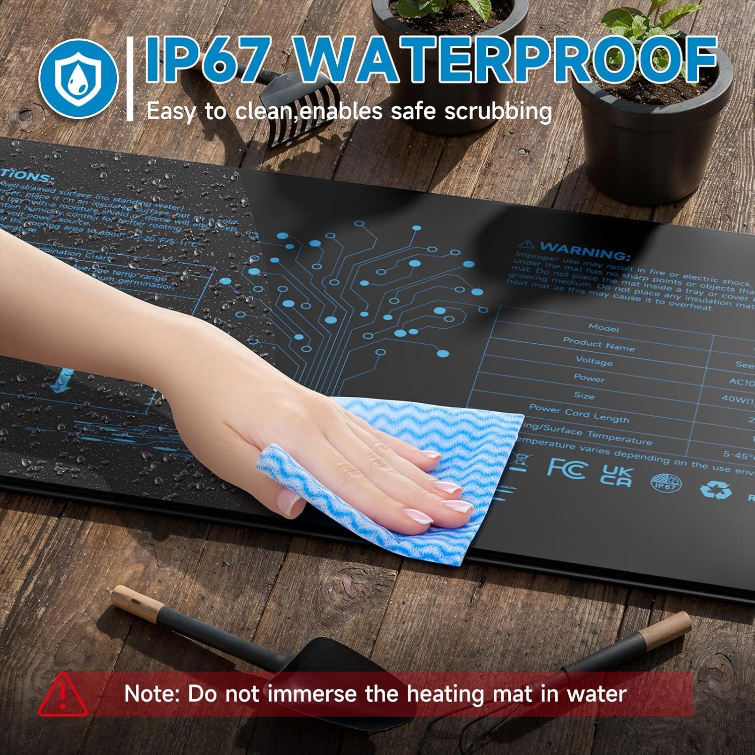 Almohadilla Térmica para Plántulas Hon&Guan 25.4x52.7cm 2 Paquetes