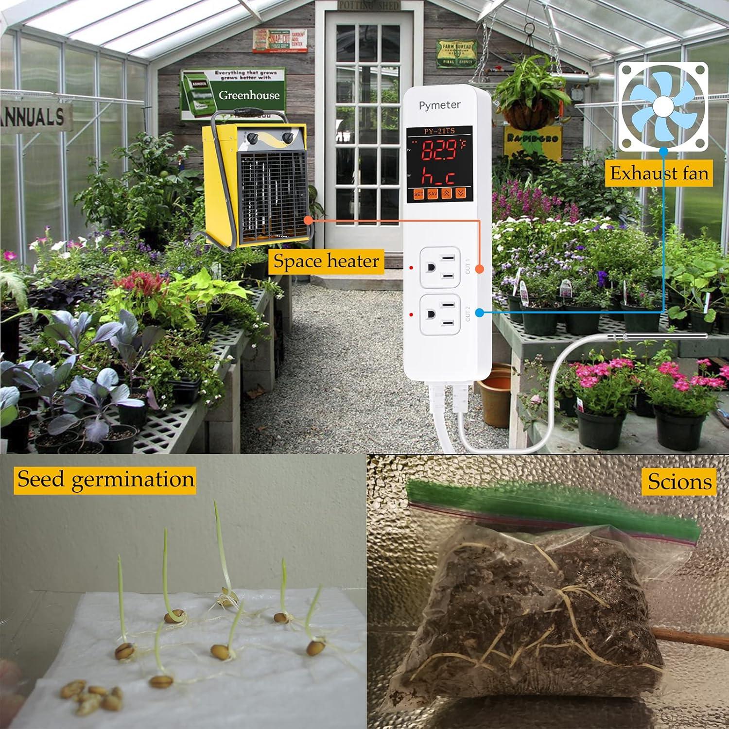 Controlador de Temperatura Pymeter para Calefacción y Refrigeración