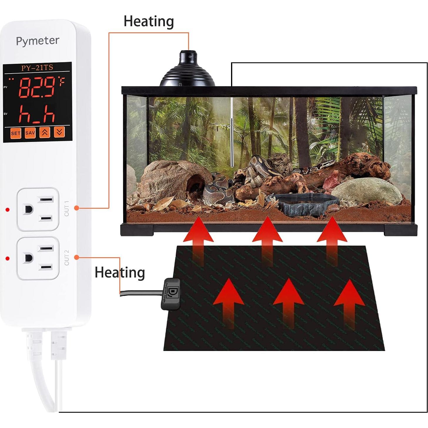 Controlador de Temperatura Pymeter para Calefacción y Refrigeración
