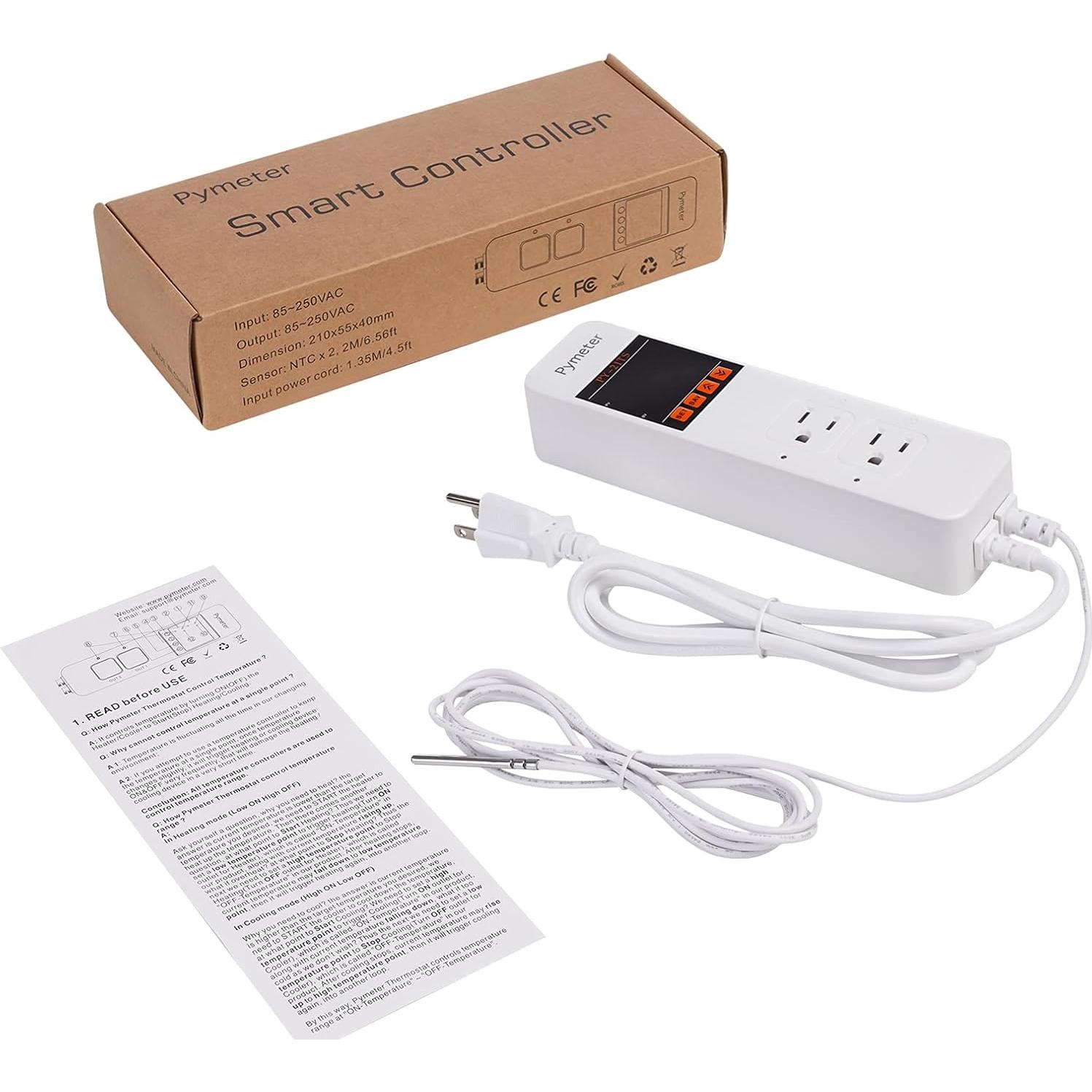 Controlador de Temperatura Pymeter para Calefacción y Refrigeración