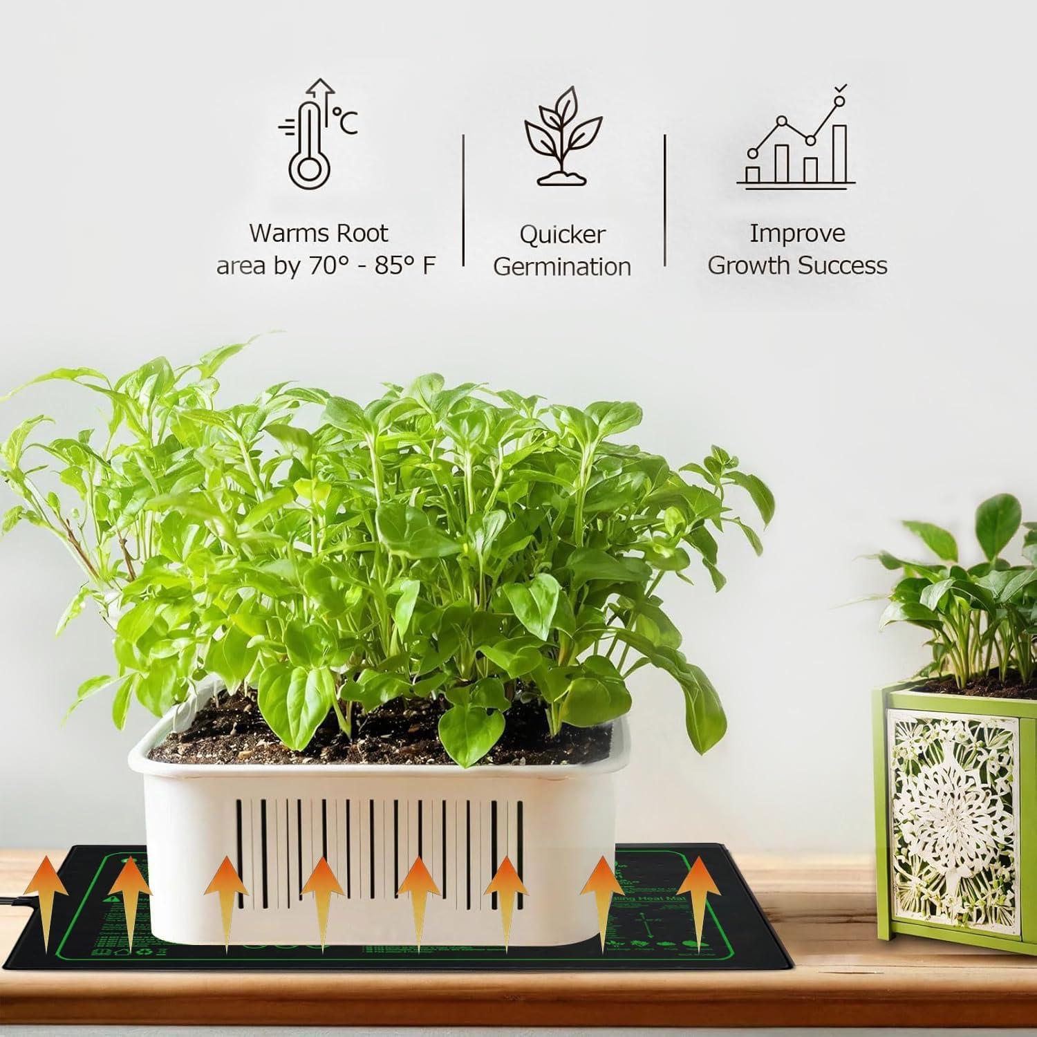 Almohadilla Térmica Ruyyi 50x50cm Impermeable para Plántulas