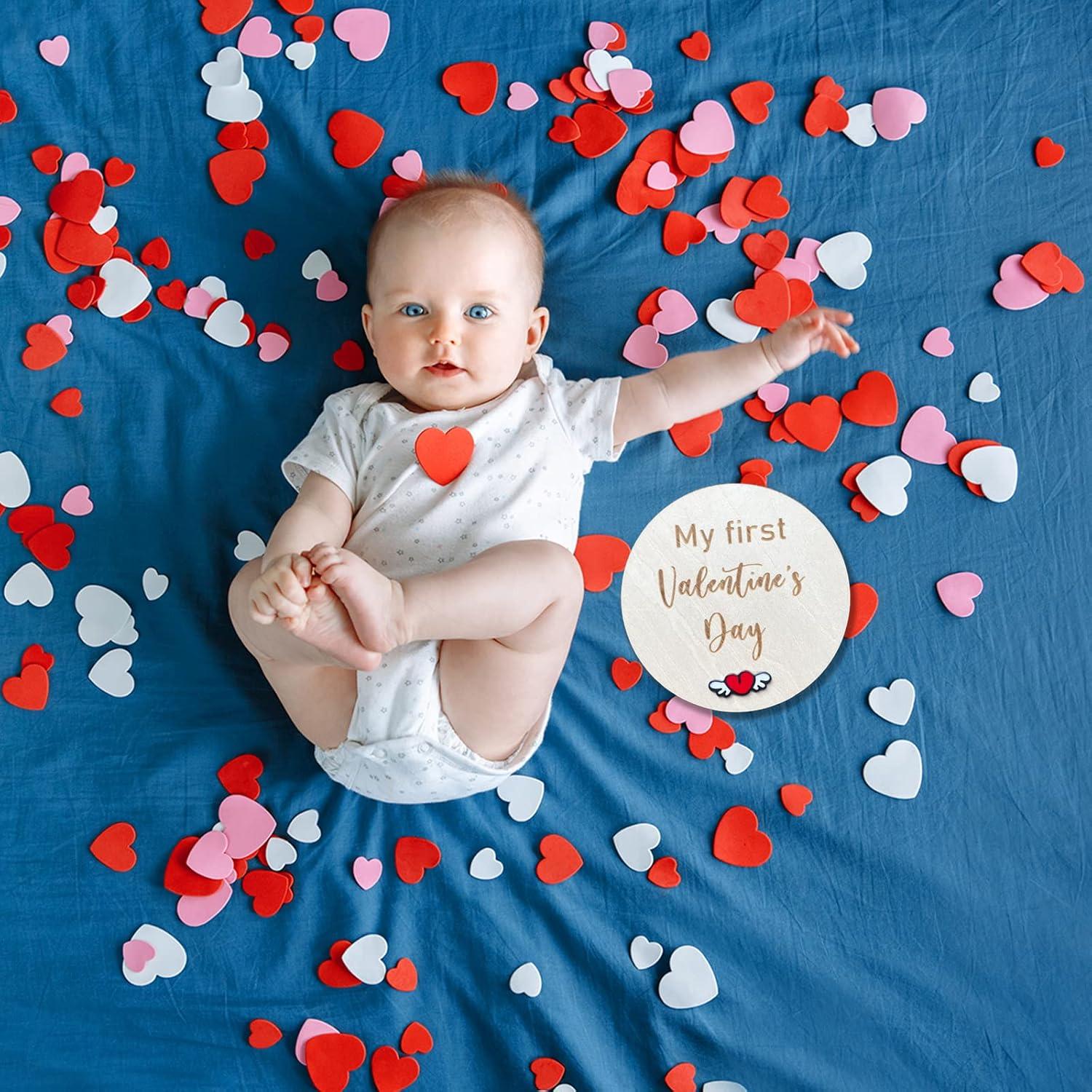 Juego de Tarjetas de Hitos de Bebé de Madera - 10 Piezas