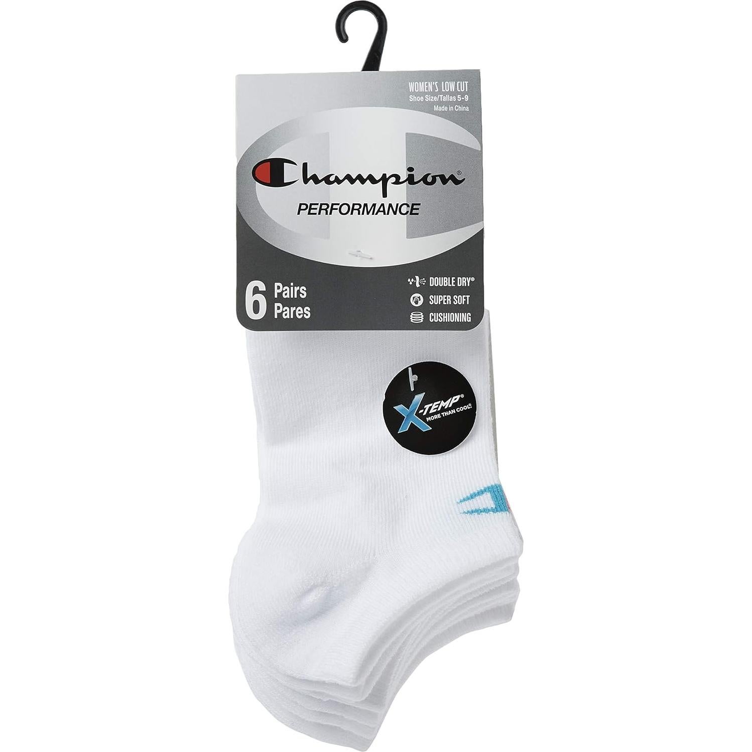 Calcetines de corte bajo para mujeres Champion, 6 pares