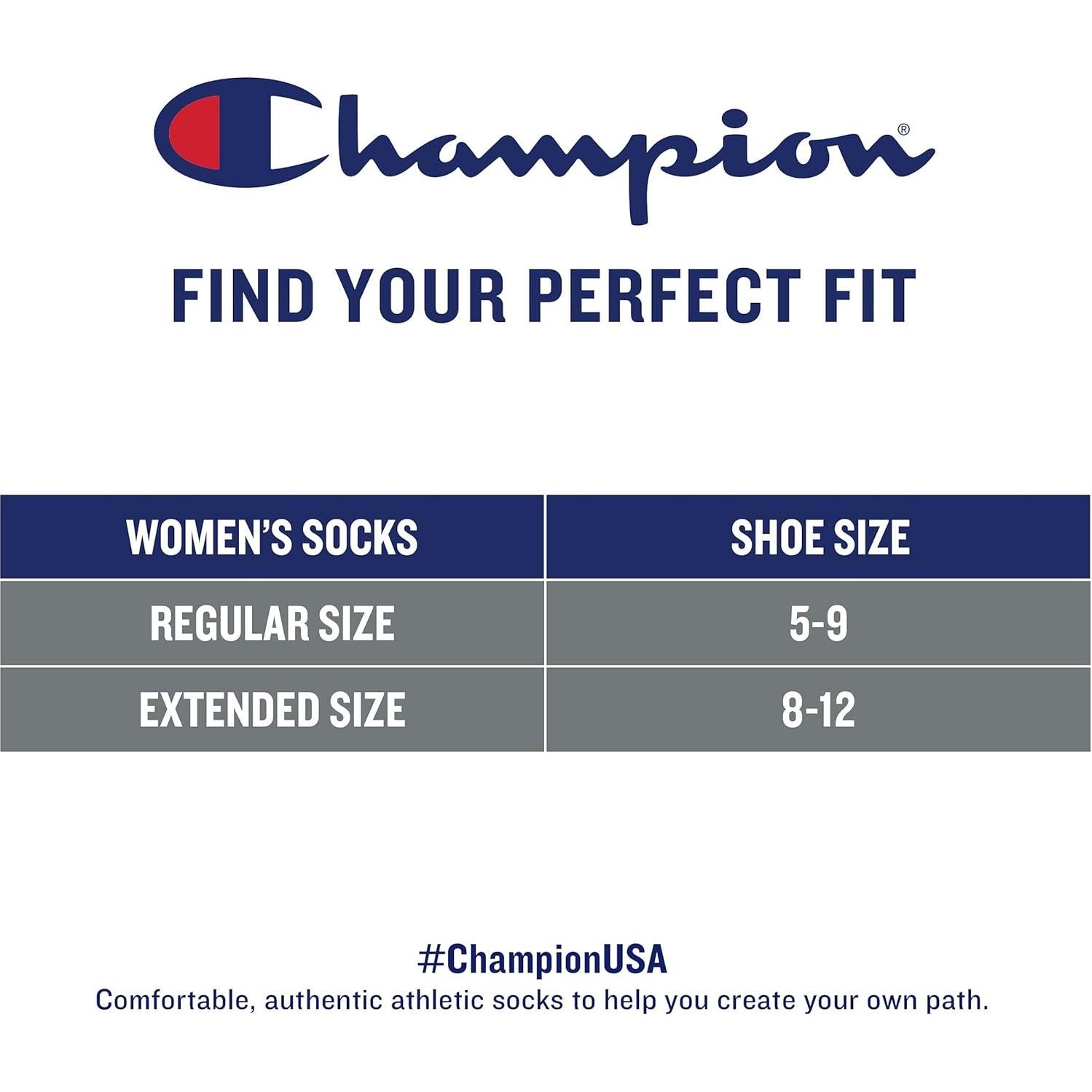 Calcetines de corte bajo para mujeres Champion, 6 pares