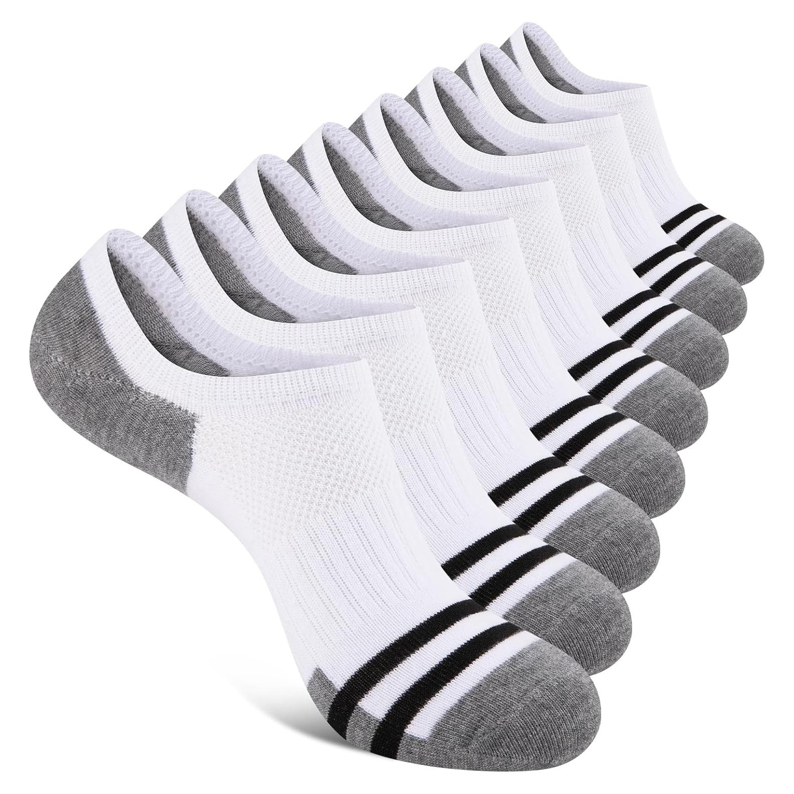 Calcetines Invisibles Heatuff para Hombre - 8 Pares Antideslizantes