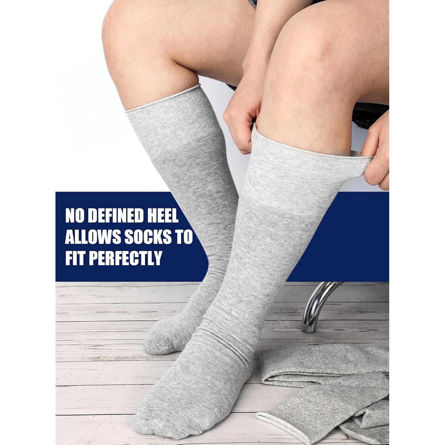 Calcetines Sin Costuras Shihanee 5 Pares XL Gris para Caminar