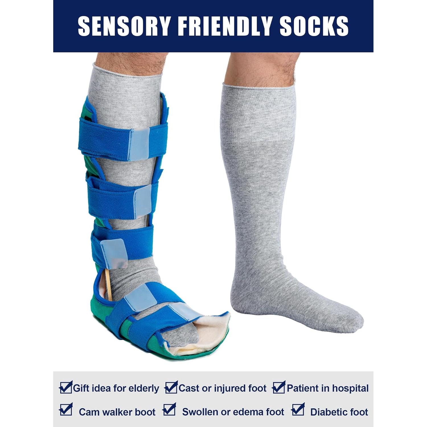 Calcetines Sin Costuras Shihanee 5 Pares XL Gris para Caminar