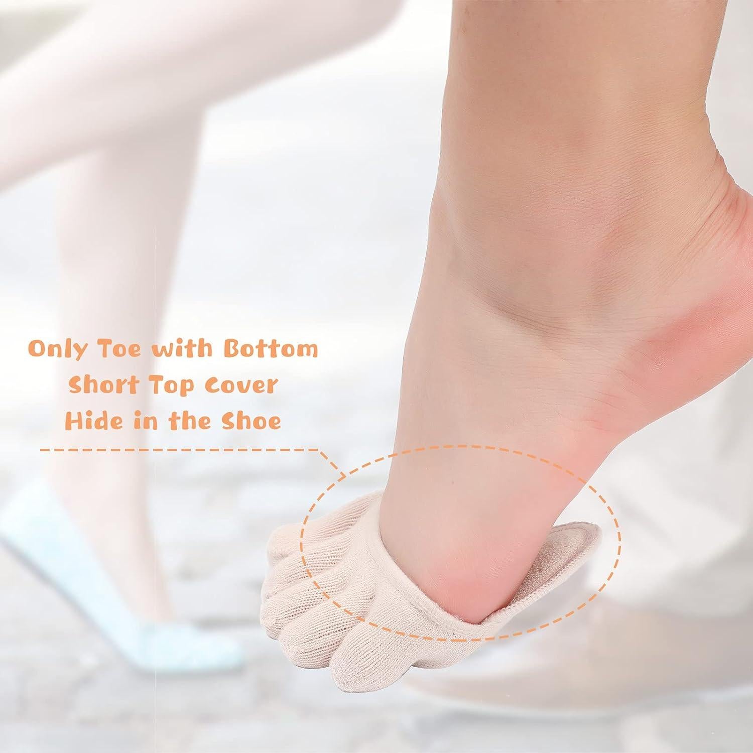 Calcetines Separadores Antideslizantes SATINIOR 6 Pares Mujeres