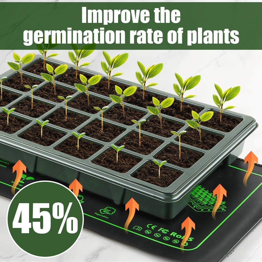 Paquete de 2 Mats de Calentamiento 20W para Plantas RooTrimmer