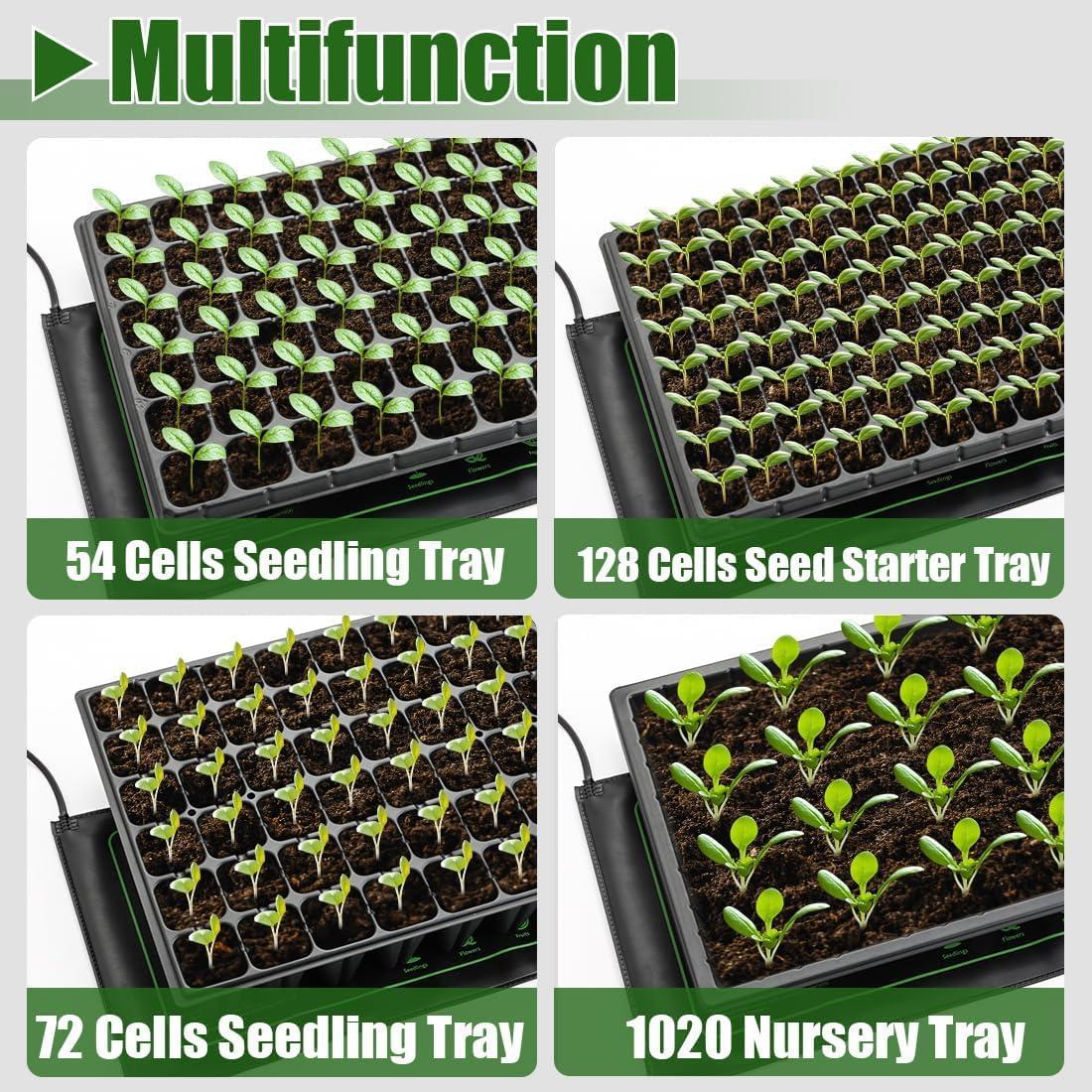 Paquete de 2 Mats de Calentamiento 20W para Plantas RooTrimmer