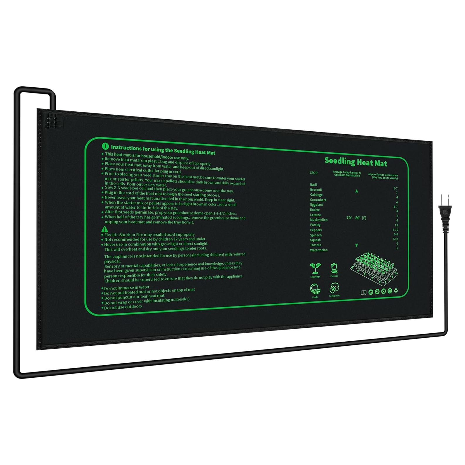 Alfombrilla Térmica para Plántulas LOCONHA 25.4x52.7cm 20W