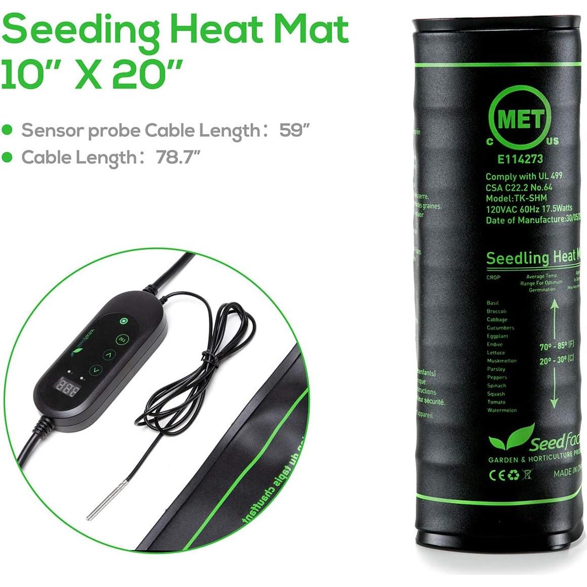 Almohadilla Térmica Semillafactor 50x25cm con Termostato Digital