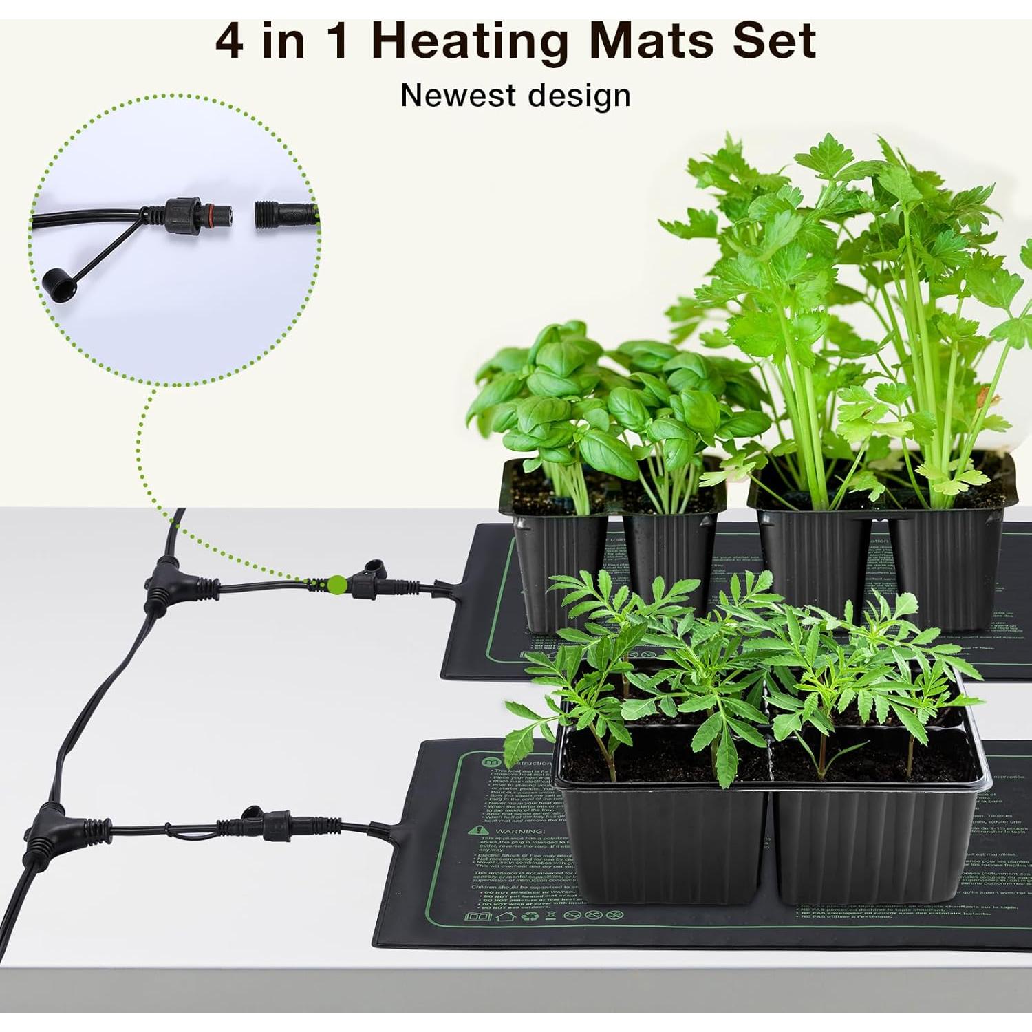 Almohadilla Térmica Seedfactor 4 Pack para Plántulas 25.4x50.8cm