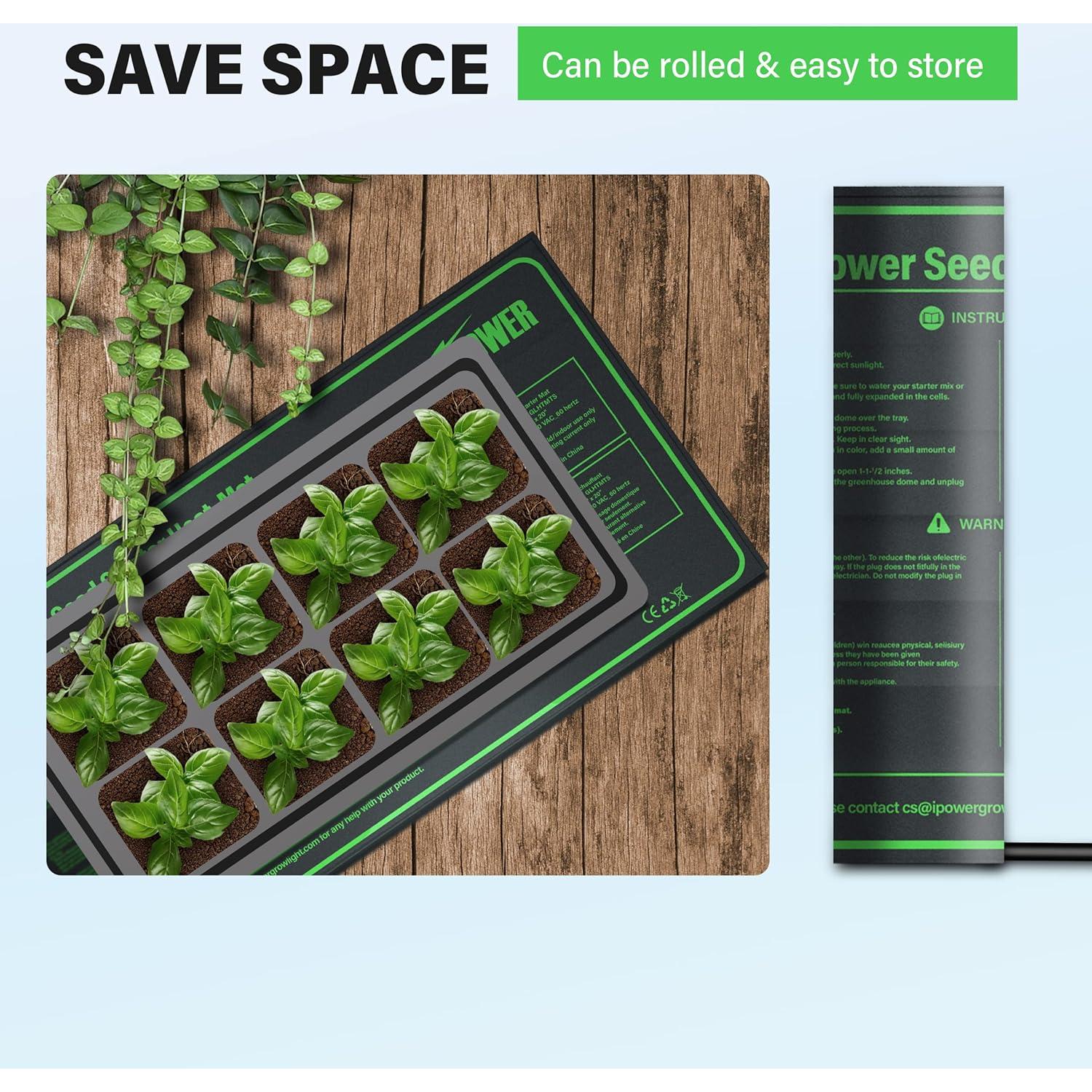 Almohadilla Calefactora para Plántulas iPower 25.4x50.8cm