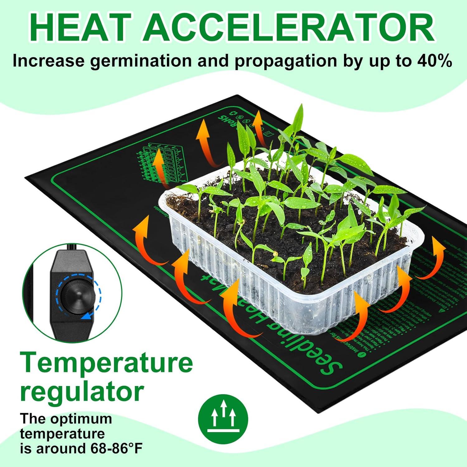 Paquete de 4 Almohadillas Térmicas Ganeen 25.4x50.8cm Ajustables