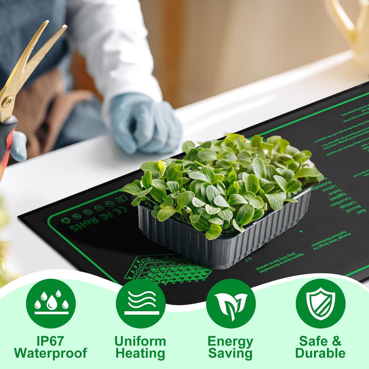 Paquete de 4 Almohadillas Térmicas Ganeen 25.4x50.8cm Ajustables