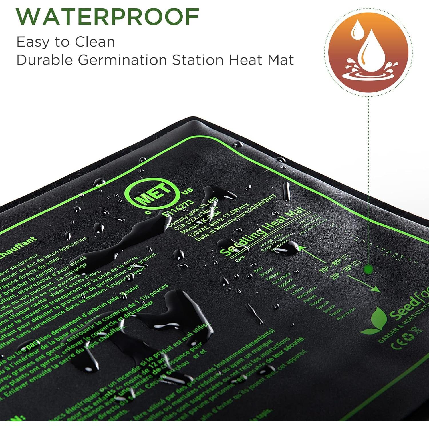 Almohadilla Térmica Seedfactor 25.4x50.8cm Ajustable Impermeable