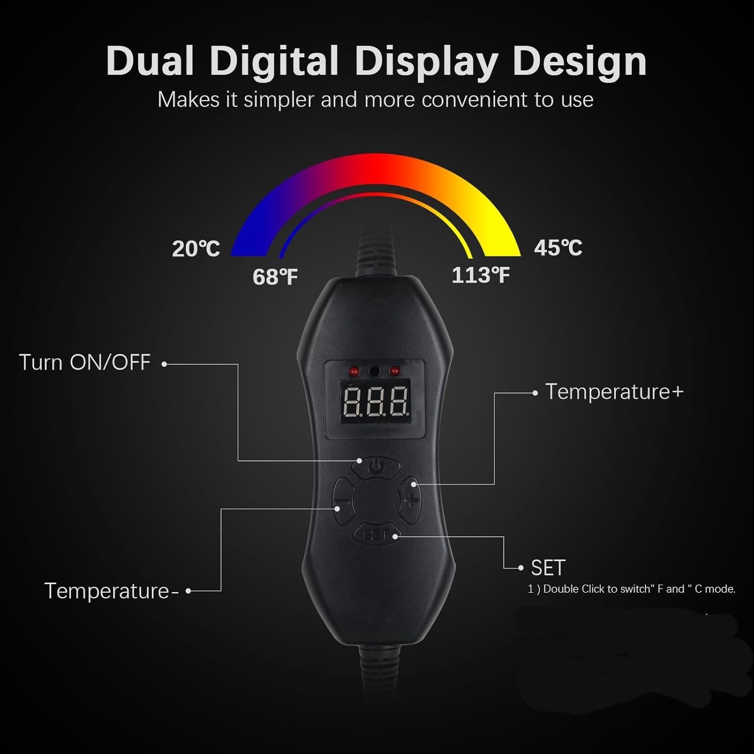 Alfombrilla Térmica para Plántulas TopLED 25.4x52.7cm IP67