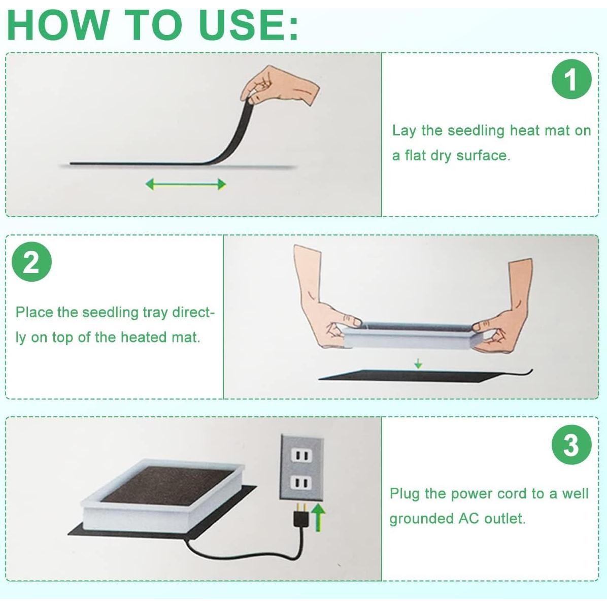 Alfombrilla Térmica para Plántulas TopLED 25.4x52.7cm IP67