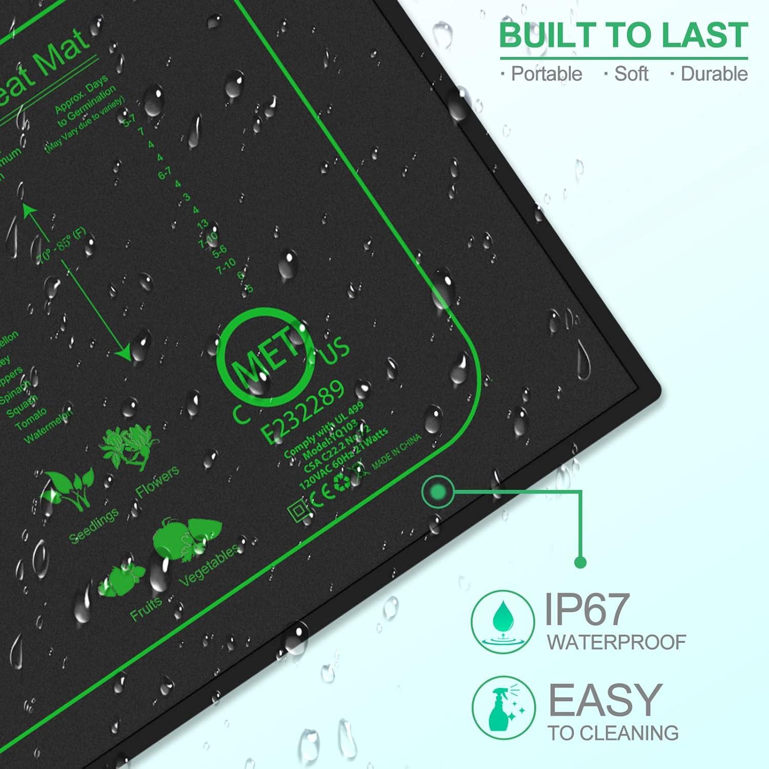 Alfombrilla Térmica para Plántulas TopLED 25.4x52.7cm IP67