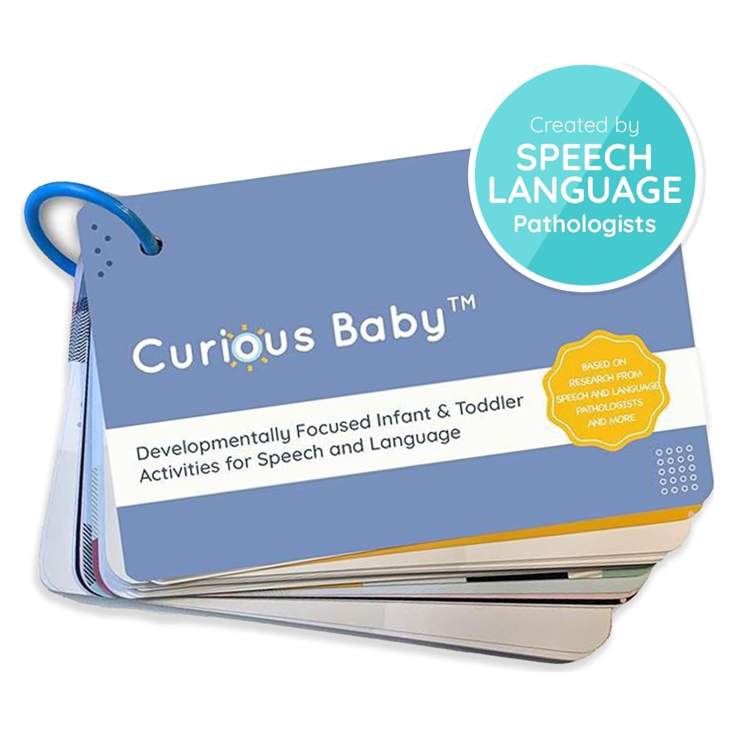Tarjetas de Desarrollo del Habla Curious Baby - 26 Actividades 0-3 Años