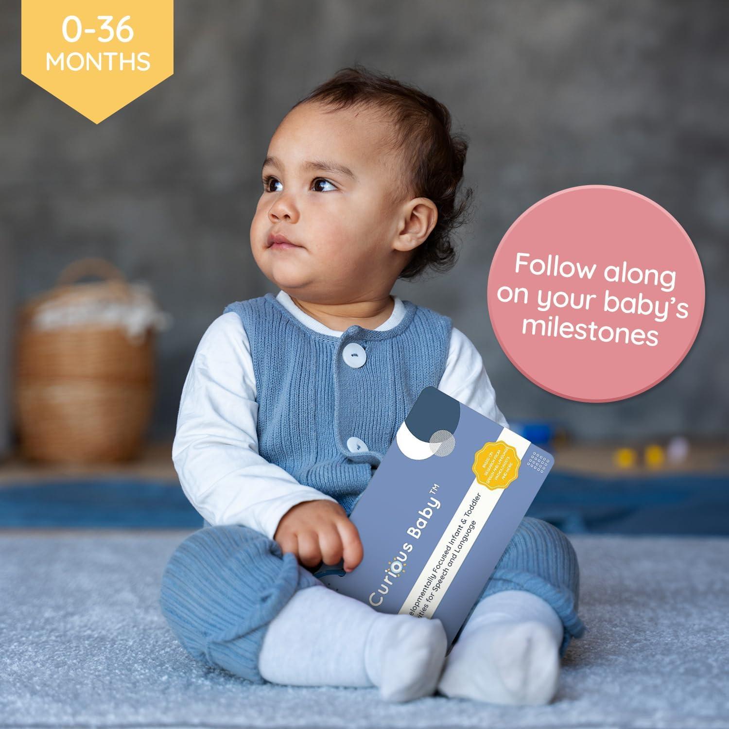 Tarjetas de Desarrollo del Habla Curious Baby - 26 Actividades 0-3 Años