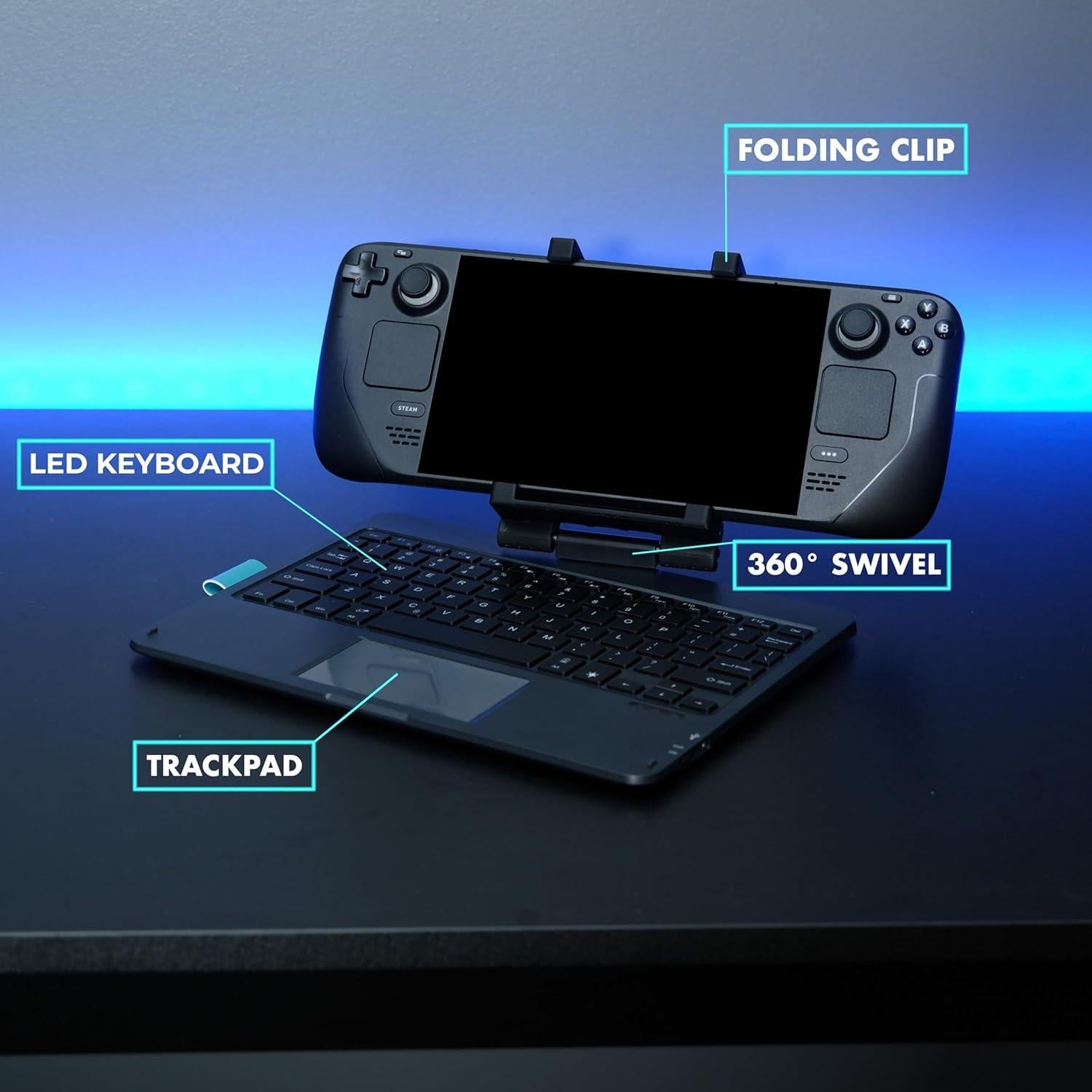 DeckTop - Teclado y Trackpad Bluetooth para Steam Deck