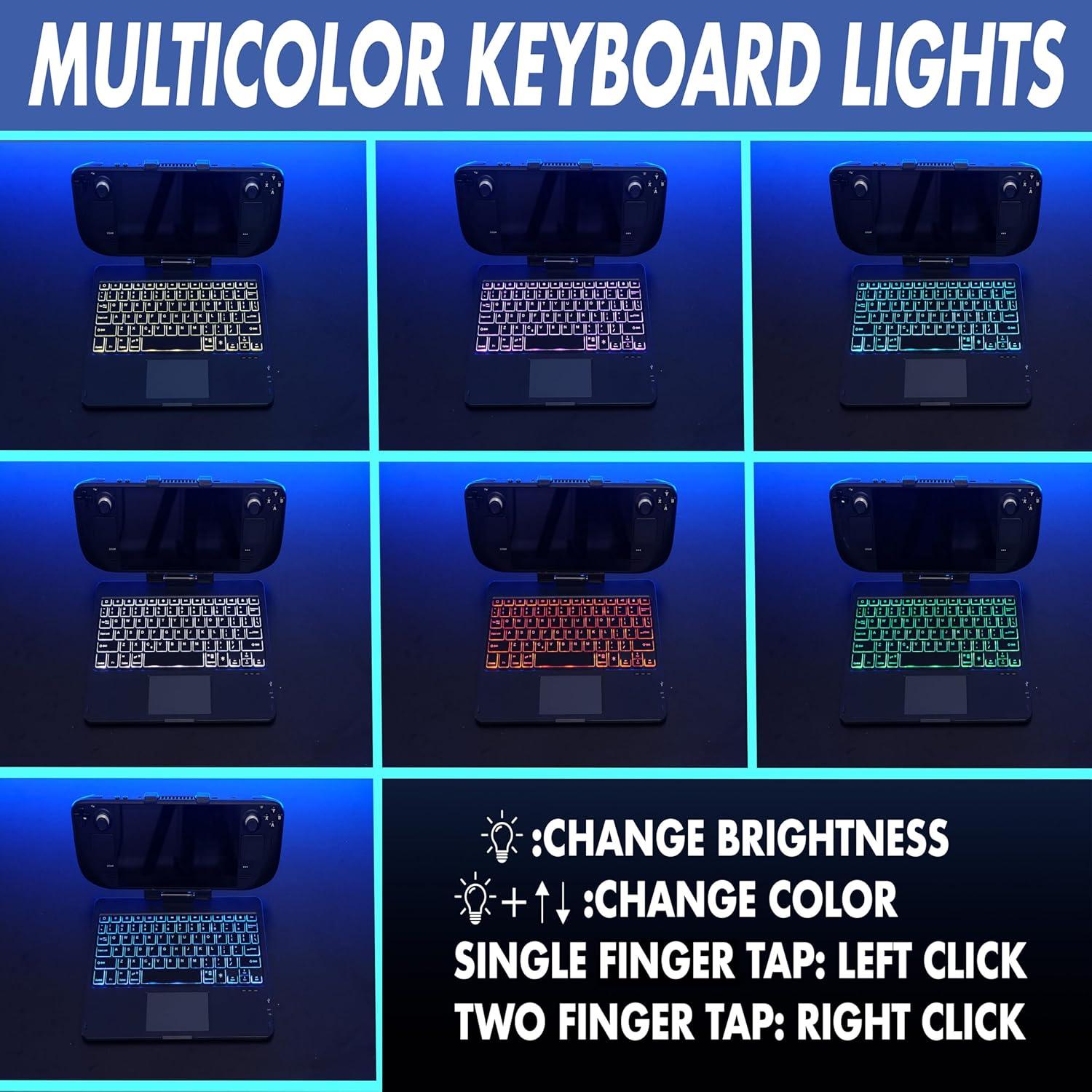 DeckTop - Teclado y Trackpad Bluetooth para Steam Deck