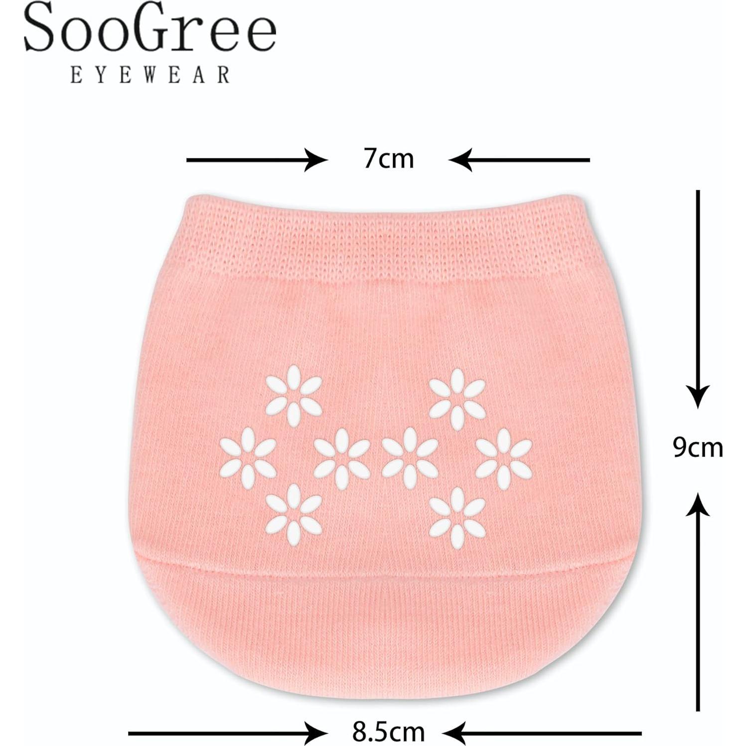 6 Pares de Calcetines Invisibles para Mujeres Antideslizantes