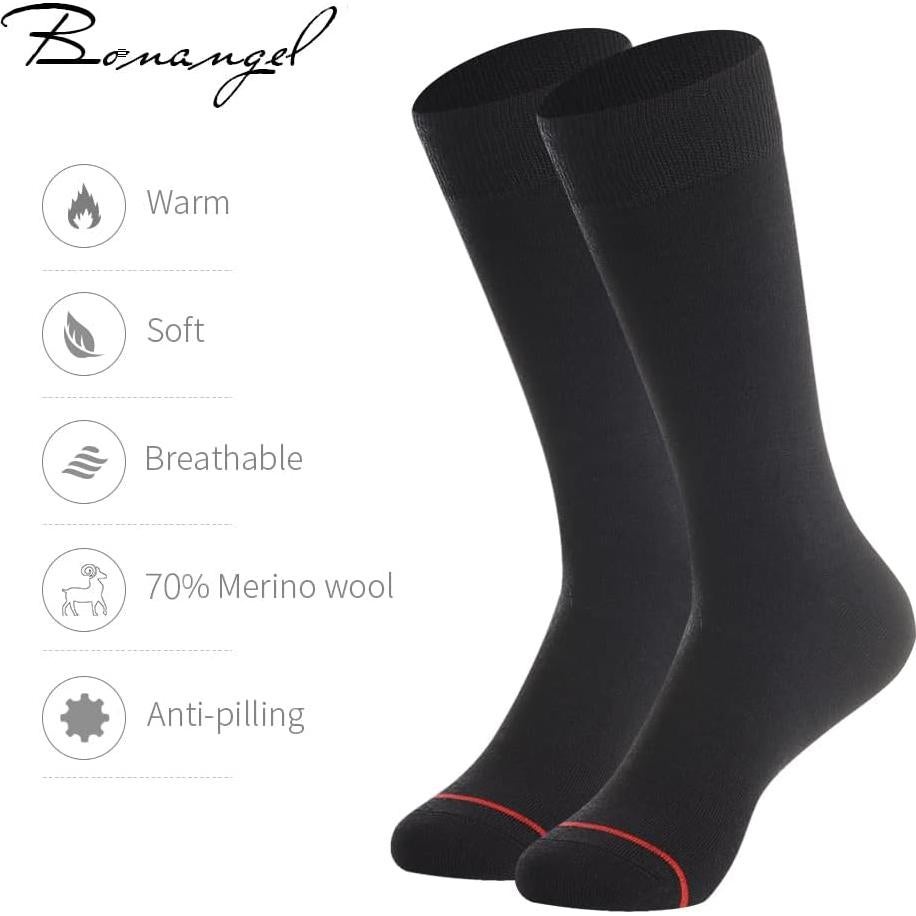 Calcetines Térmicos de Lana Merino Bonangel para Hombres 3 Pairs