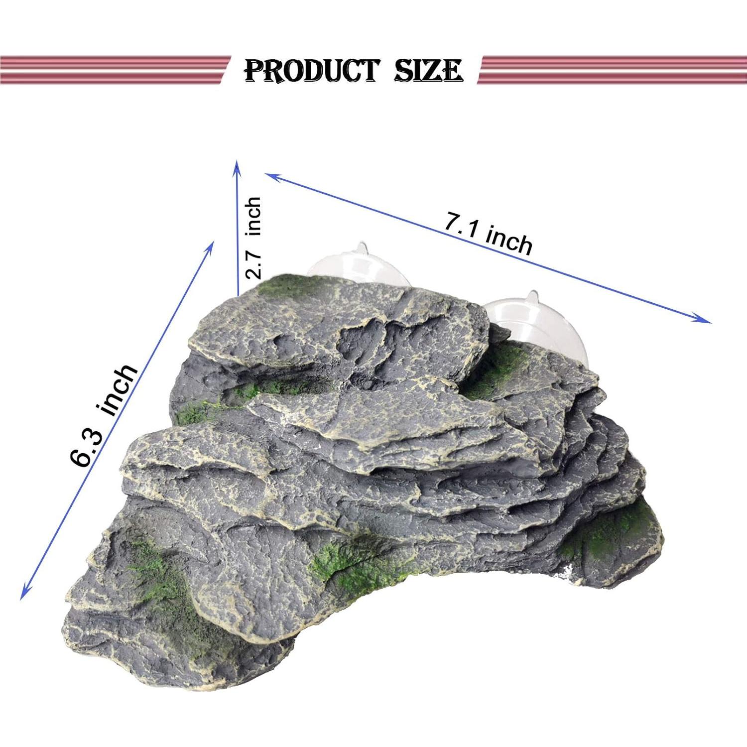 Plataforma de Sol para Tortugas PINVNBY 18x16x7 cm Resina