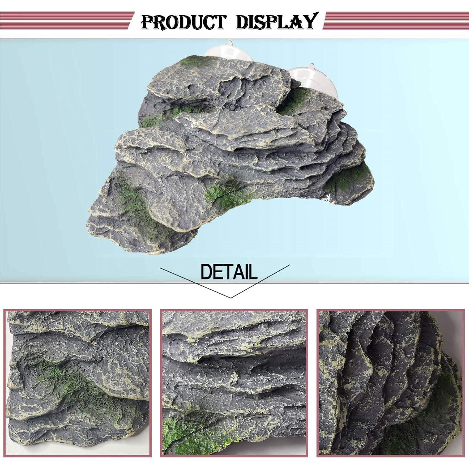Plataforma de Sol para Tortugas PINVNBY 18x16x7 cm Resina