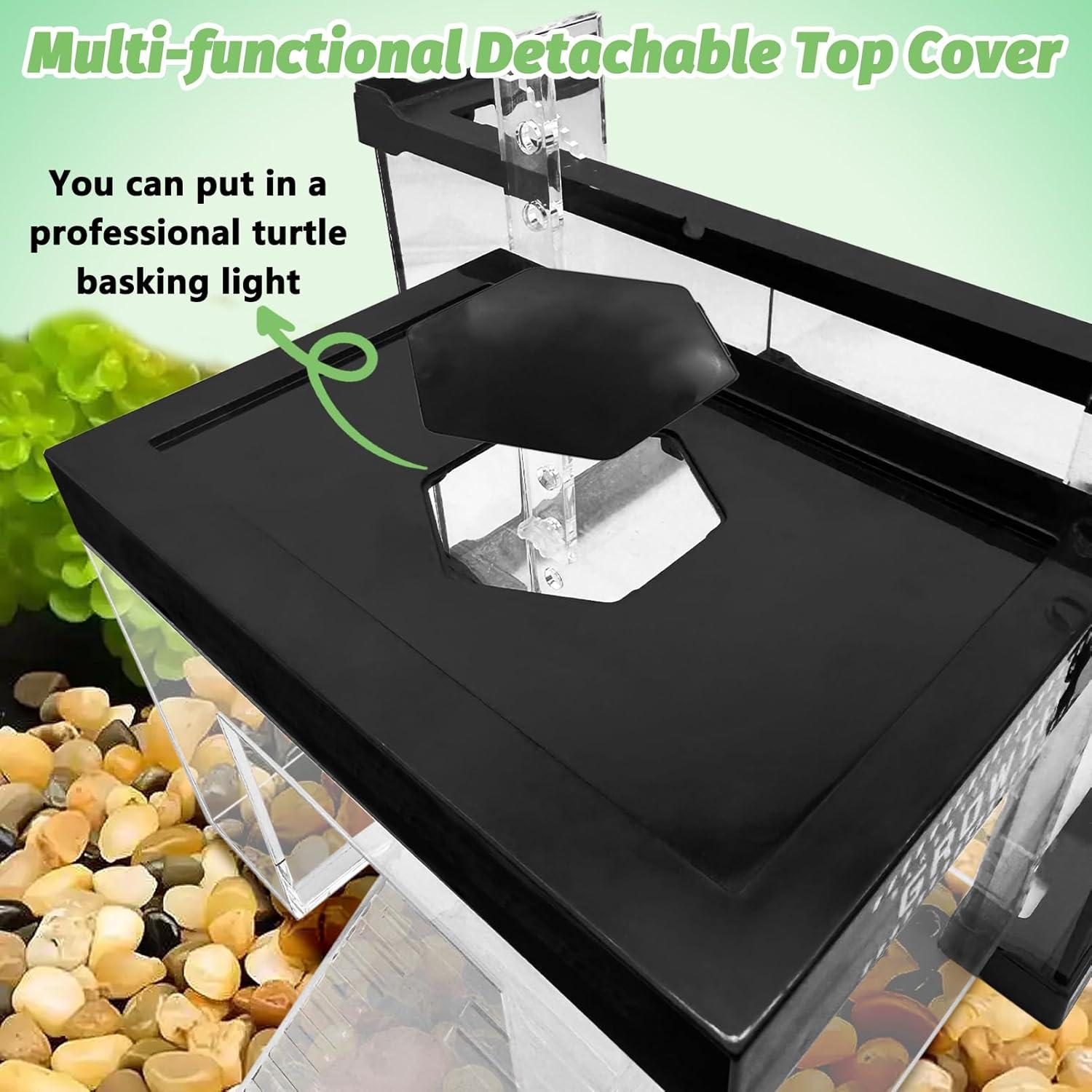 Plataforma de Sol para Tortugas Apatal 20x14x14cm Ajustable