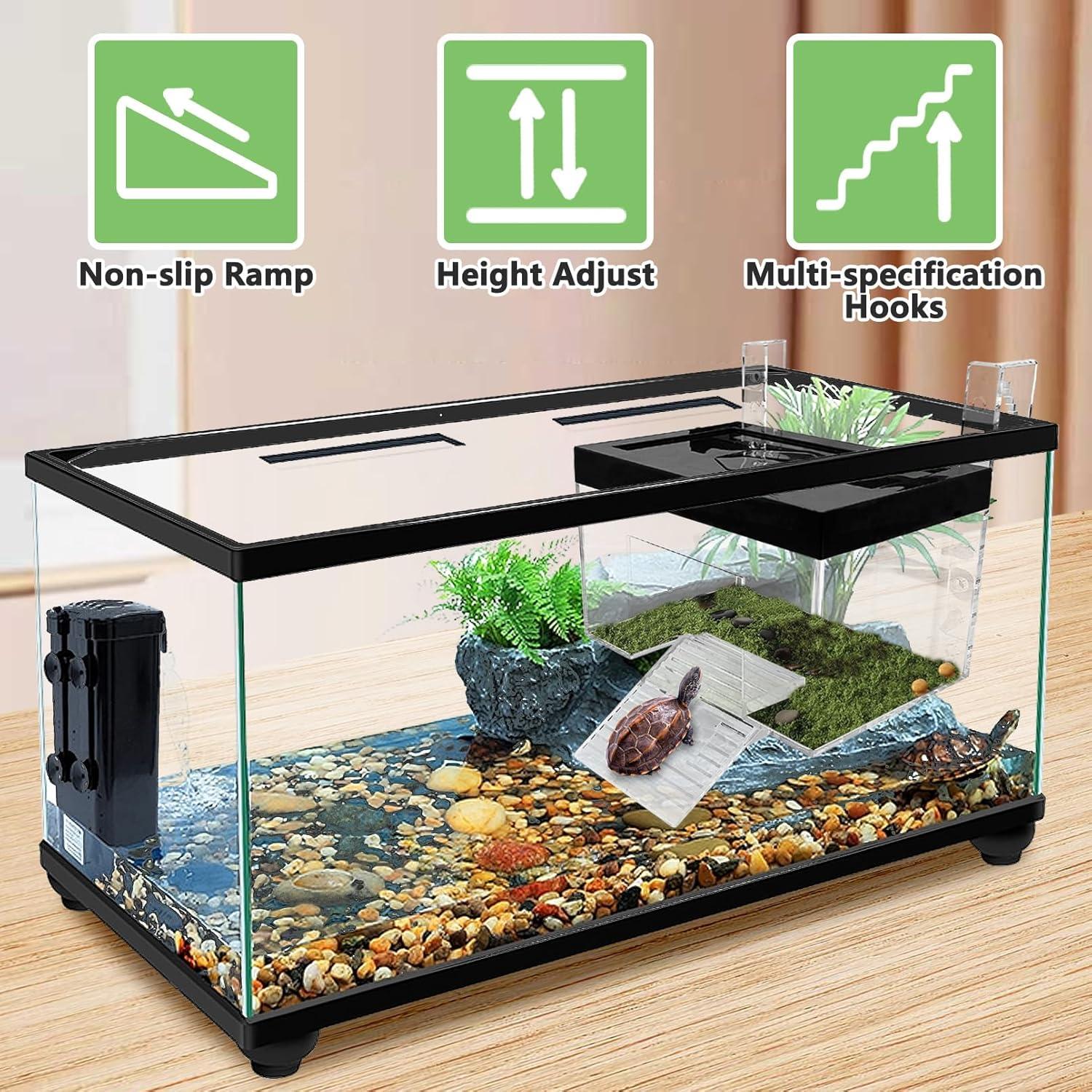 Plataforma de Sol para Tortugas Apatal 20x14x14cm Ajustable