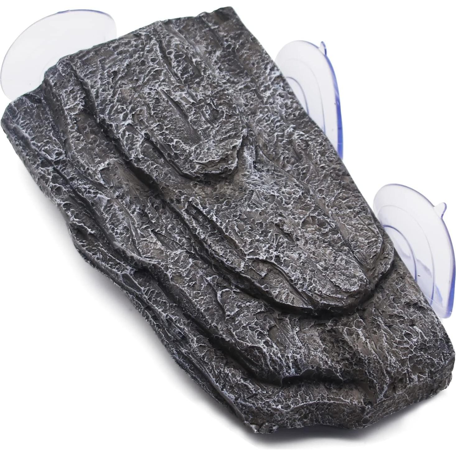 Plataforma Flotante para Tortugas Abustle Pig - Roca Gris 22x13x4 cm