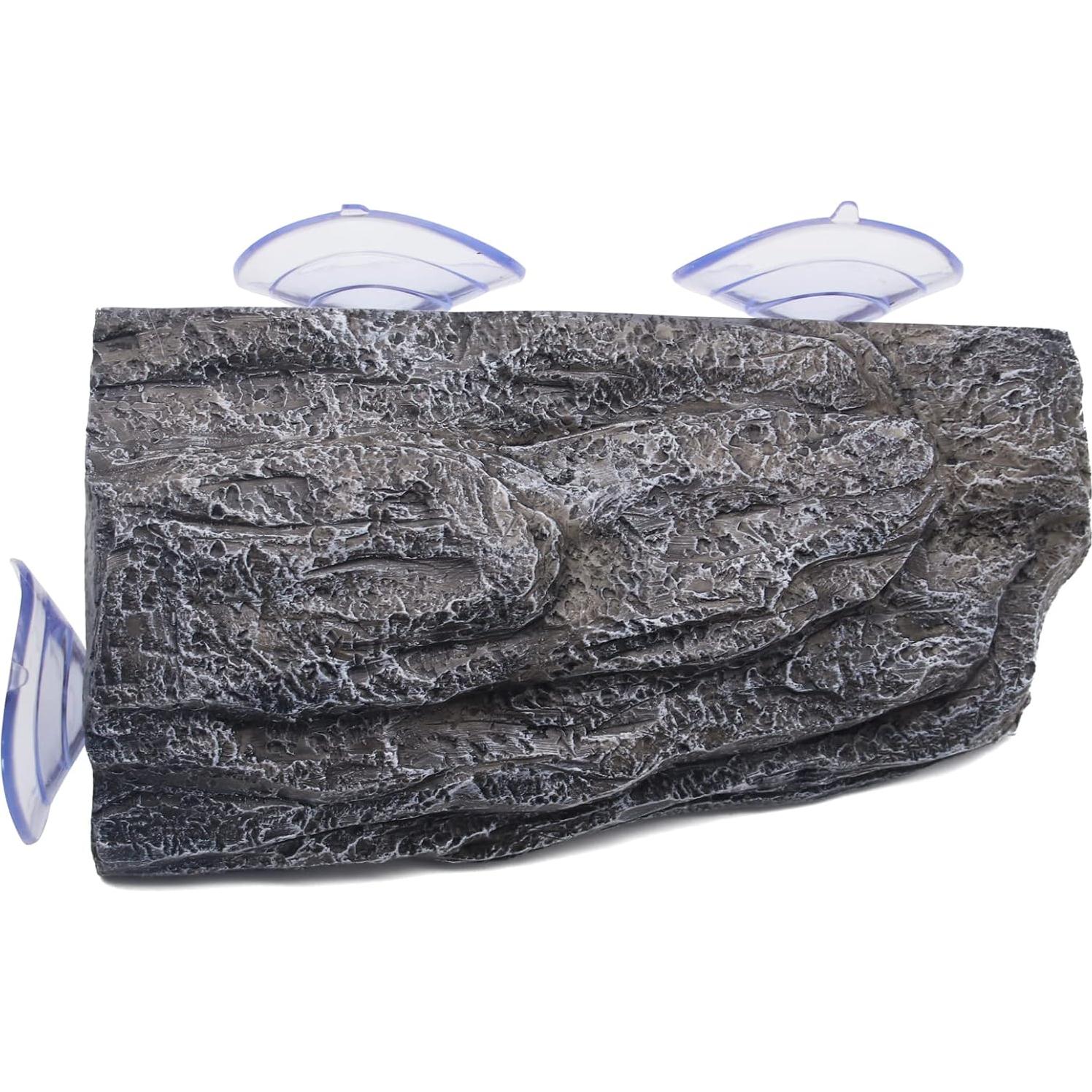 Plataforma Flotante para Tortugas Abustle Pig - Roca Gris 22x13x4 cm