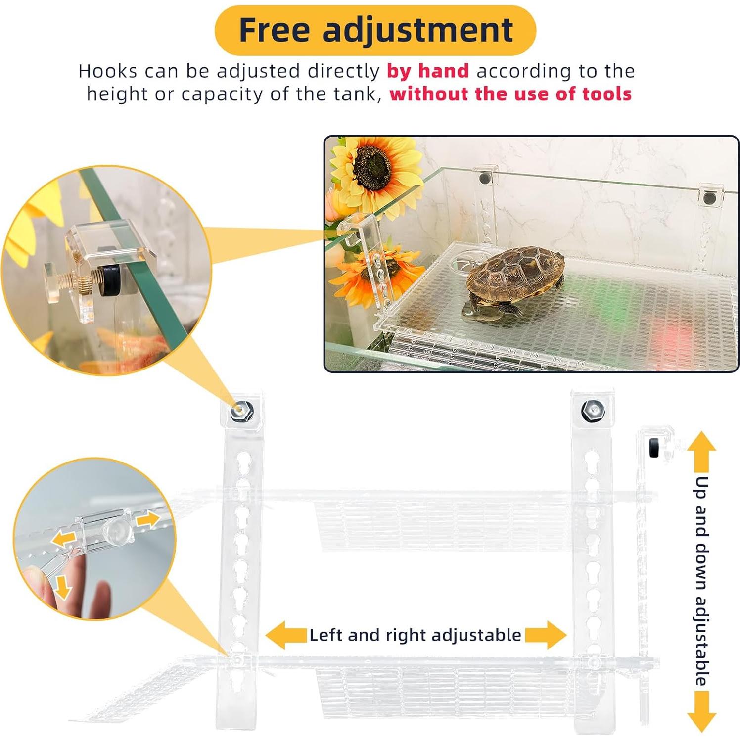 Plataforma de descanso para tortugas BINANO con rampa 2.54cm
