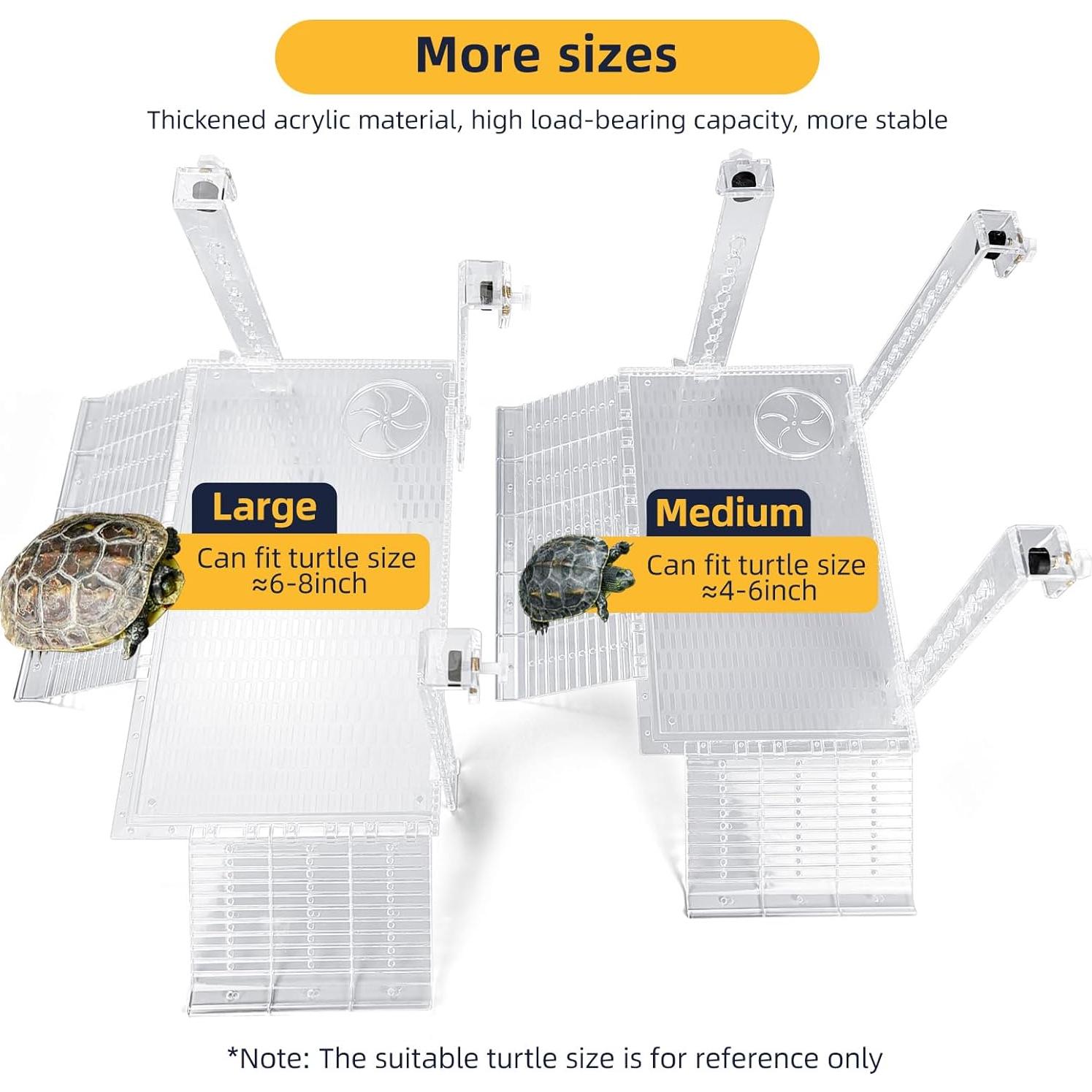Plataforma de descanso para tortugas BINANO con rampa 2.54cm