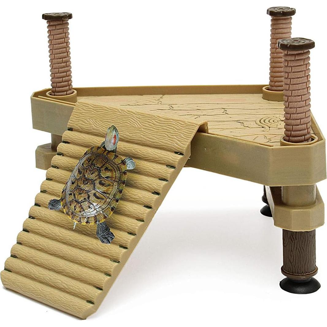Plataforma Flotante para Tortugas VOVOV 18.5x15cm con Rampa