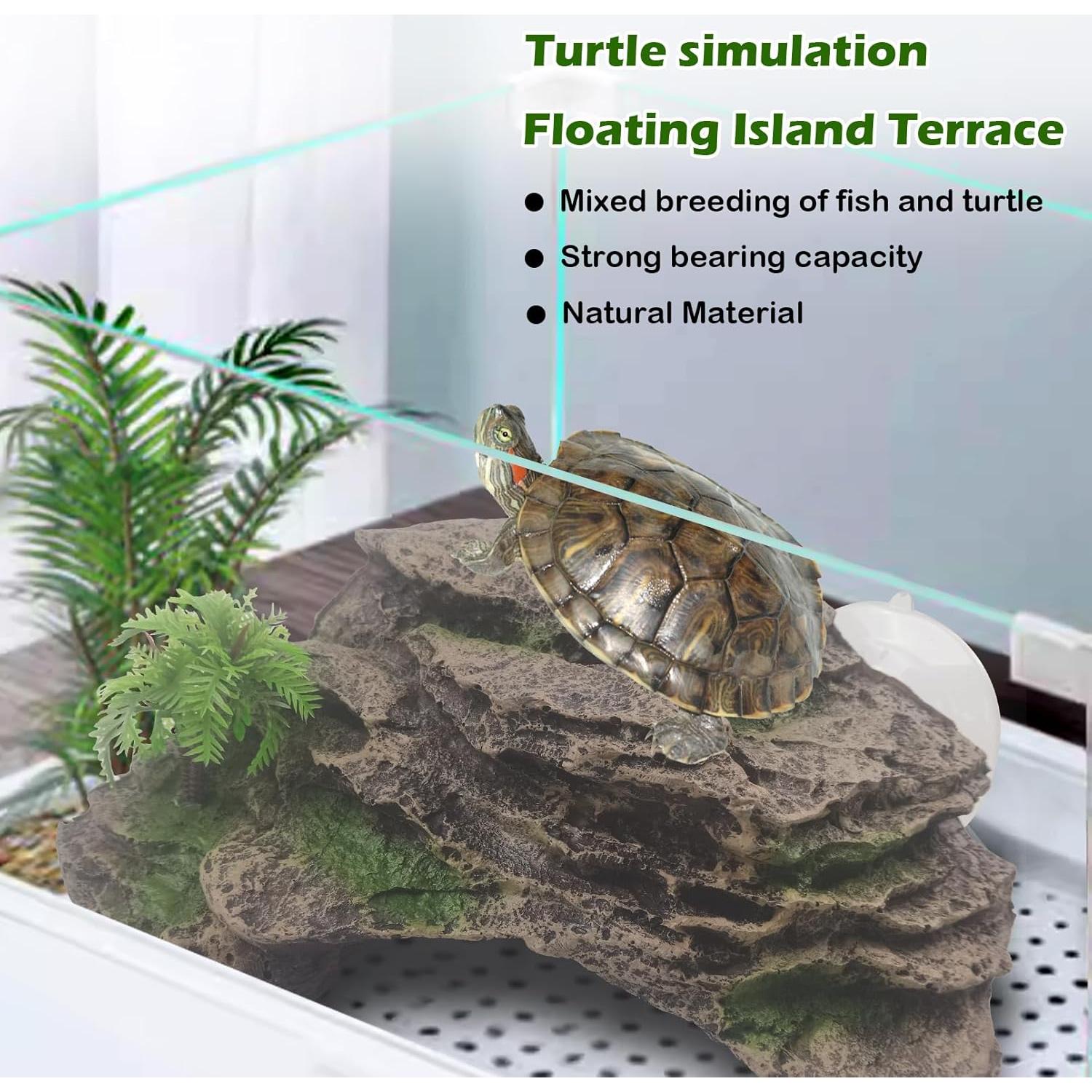Plataforma de Sol para Tortugas Kathson 18x17cm con Ventosa