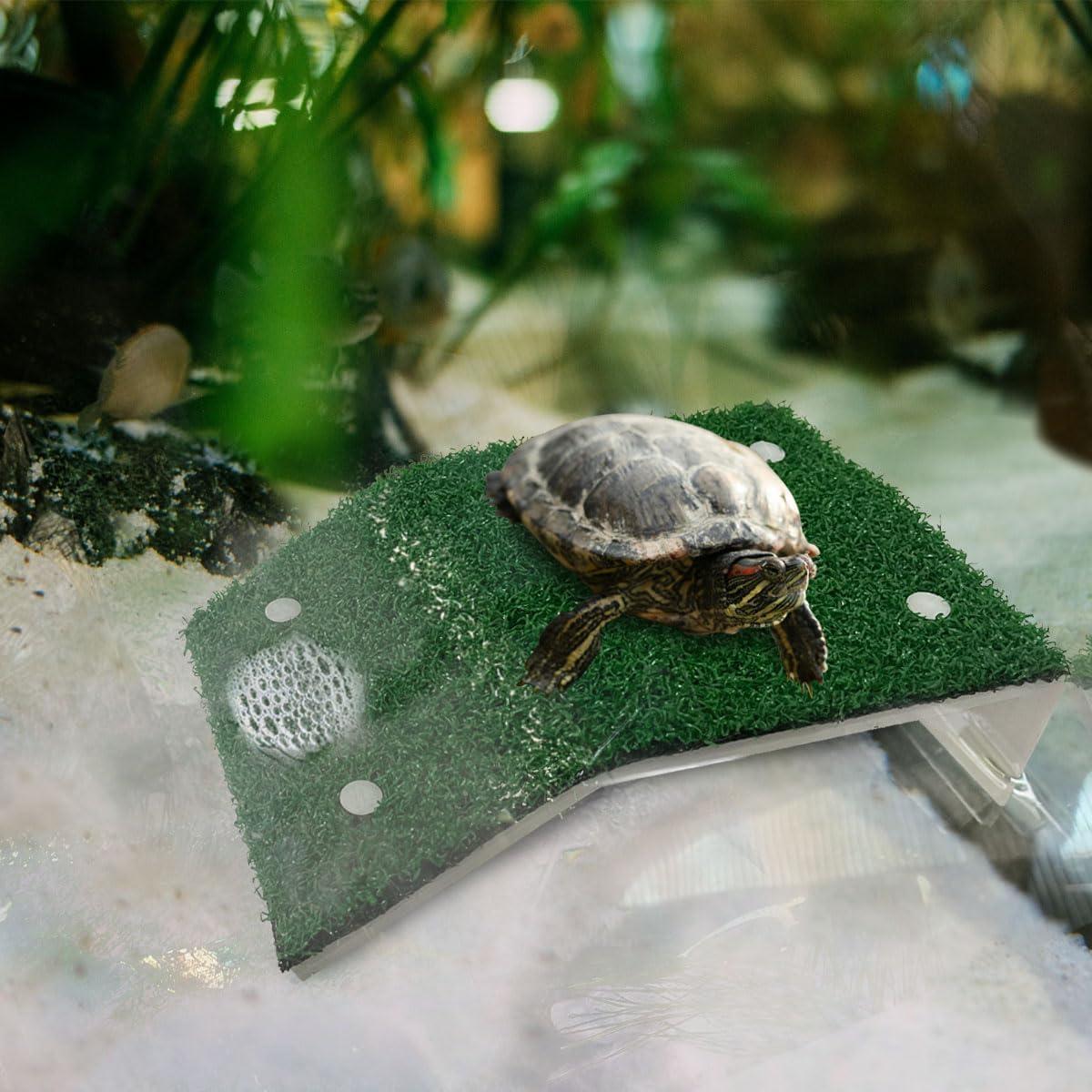 Plataforma de Sol para Tortugas - Accesorio Acuático 21.2x13.5cm