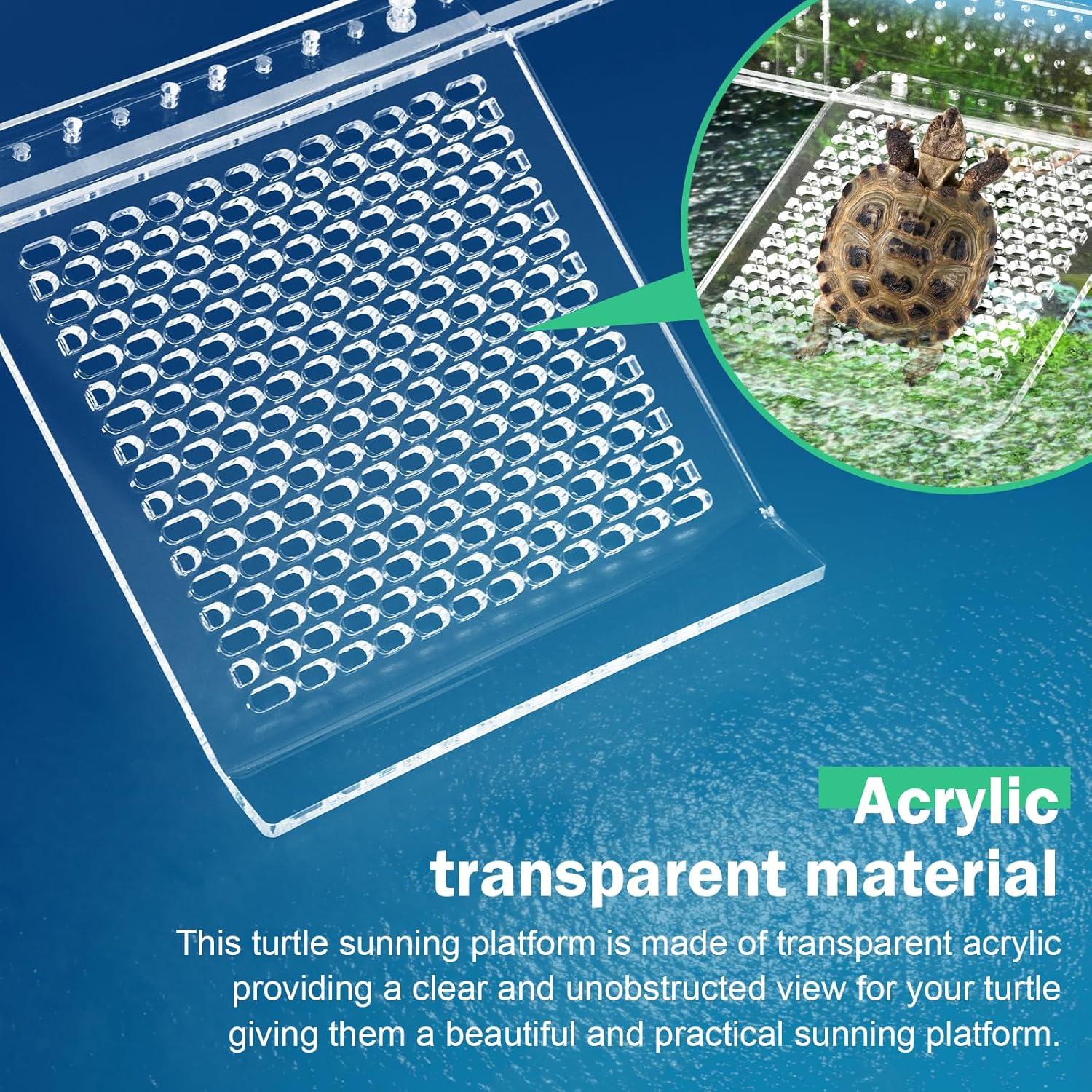 Plataforma de Sol para Tortugas Acuáticas TD-0321 Ajustable 33x17.5cm