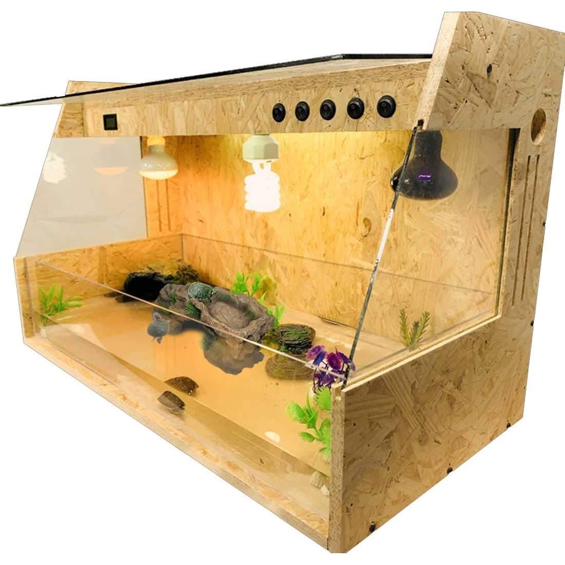 Plataforma de Sol para Tortugas PINVNBY - Roca de Resina 27.5x15.5 cm